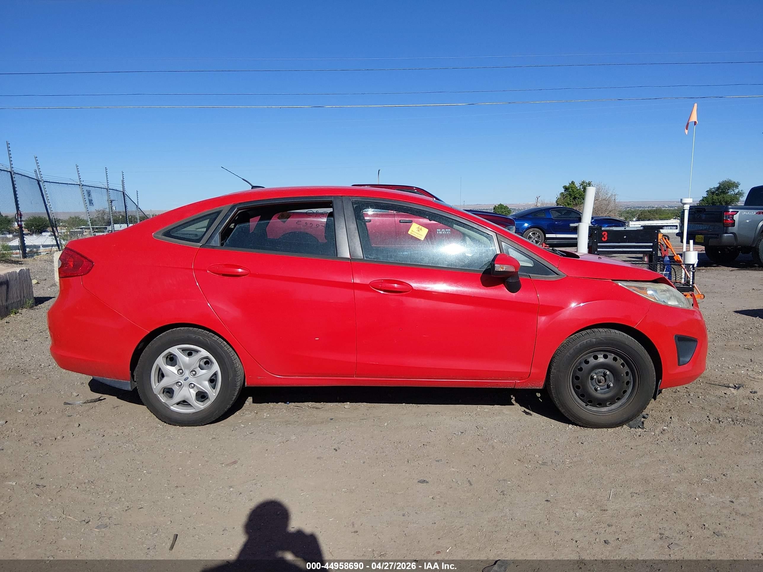 2013 Ford Fiesta Se Red vin: 3FADP4BJ9DM158856