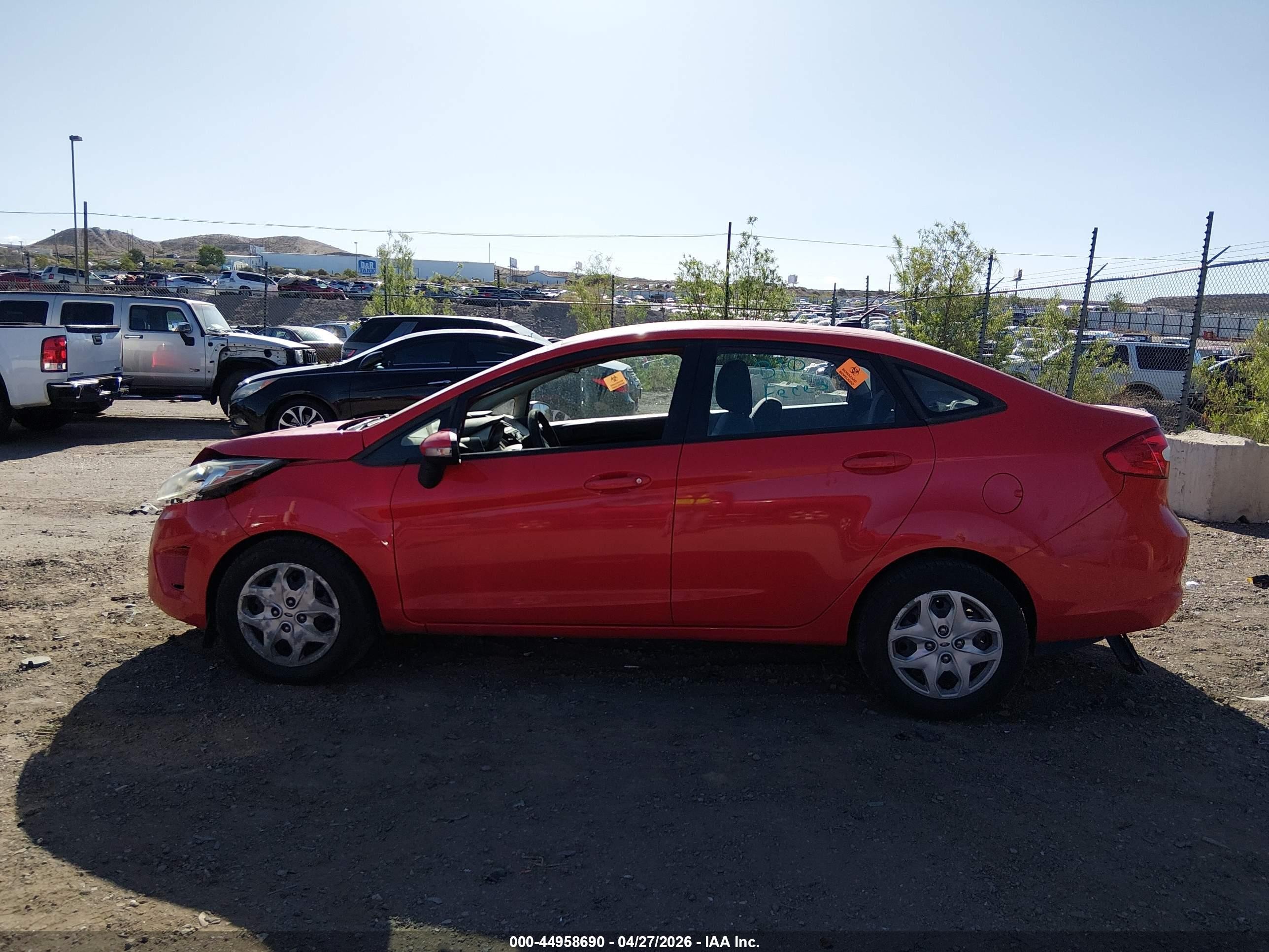 2013 Ford Fiesta Se Red vin: 3FADP4BJ9DM158856
