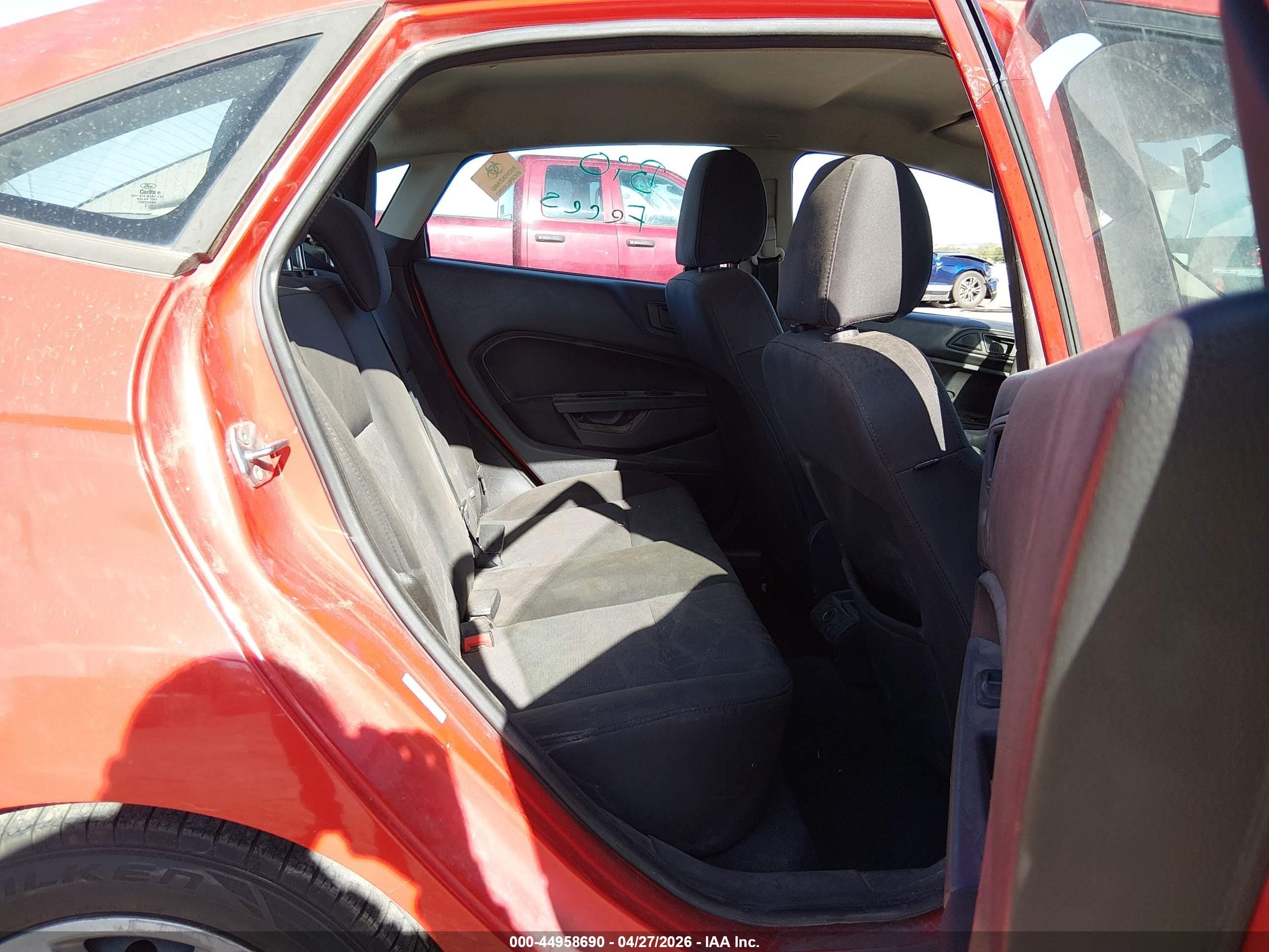 2013 Ford Fiesta Se Red vin: 3FADP4BJ9DM158856