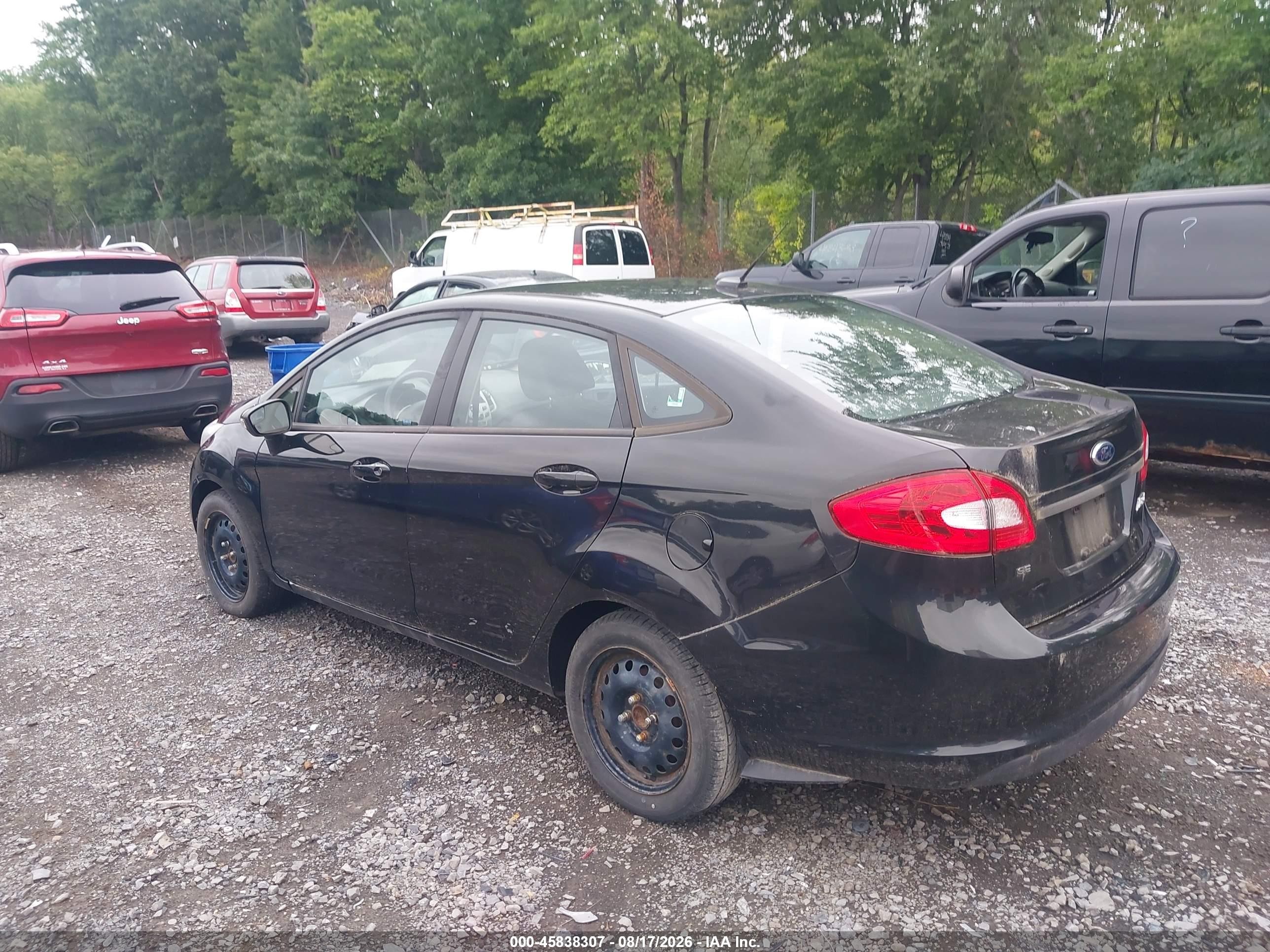 2013 Ford Fiesta Se Black vin: 3FADP4BJ9DM164365