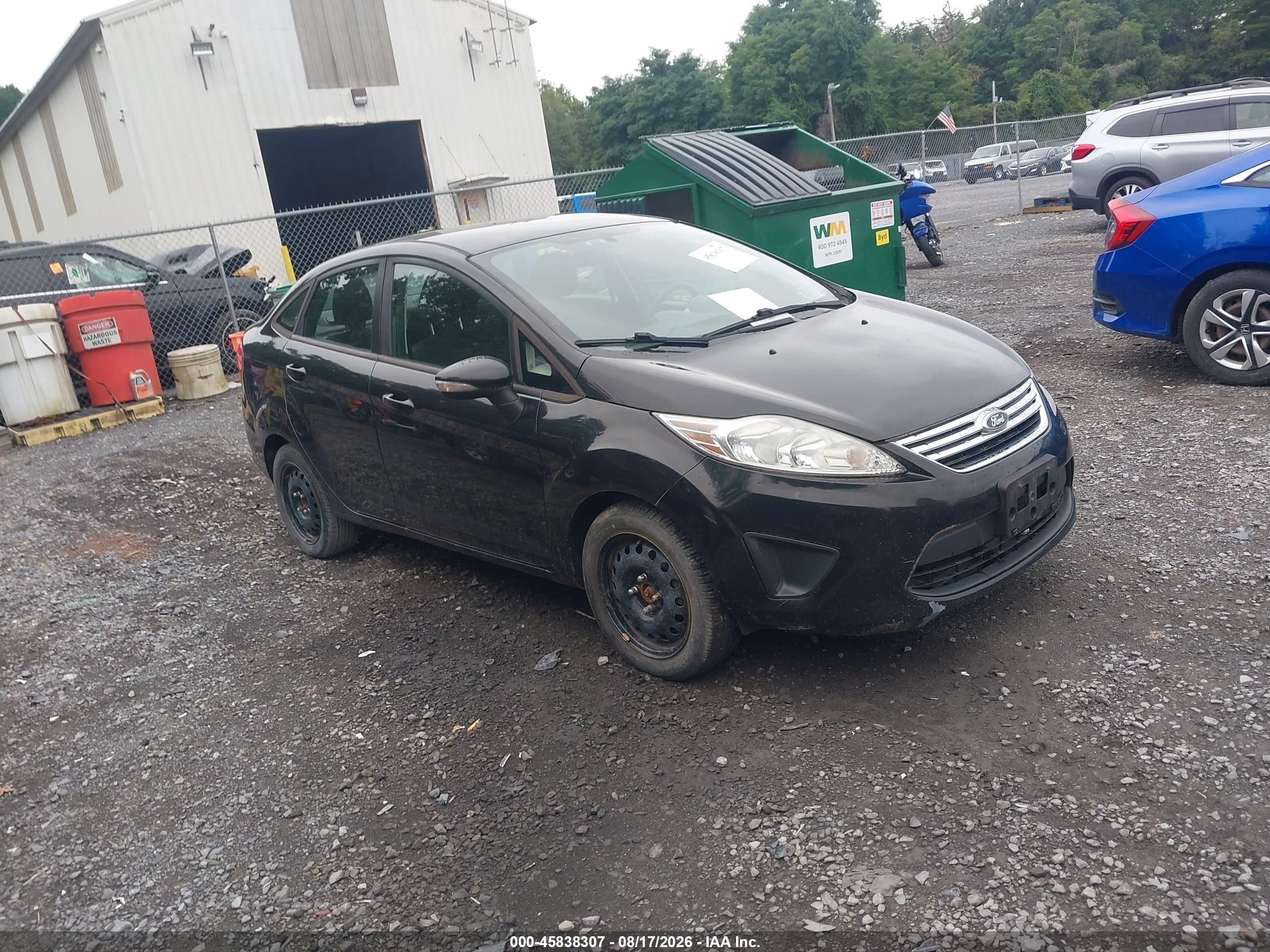 2013 Ford Fiesta Se Black vin: 3FADP4BJ9DM164365