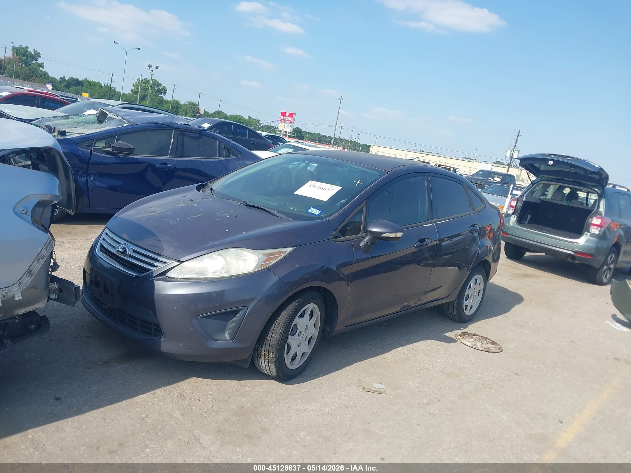 2013 Ford Fiesta Se Gray vin: 3FADP4BJ9DM193848