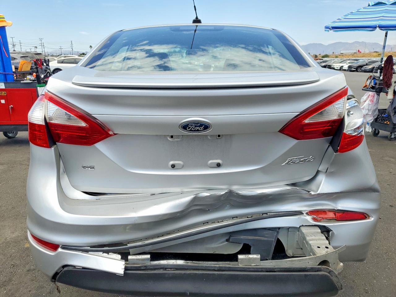 2014 Ford Fiesta Se Silver vin: 3FADP4BJ9EM106824