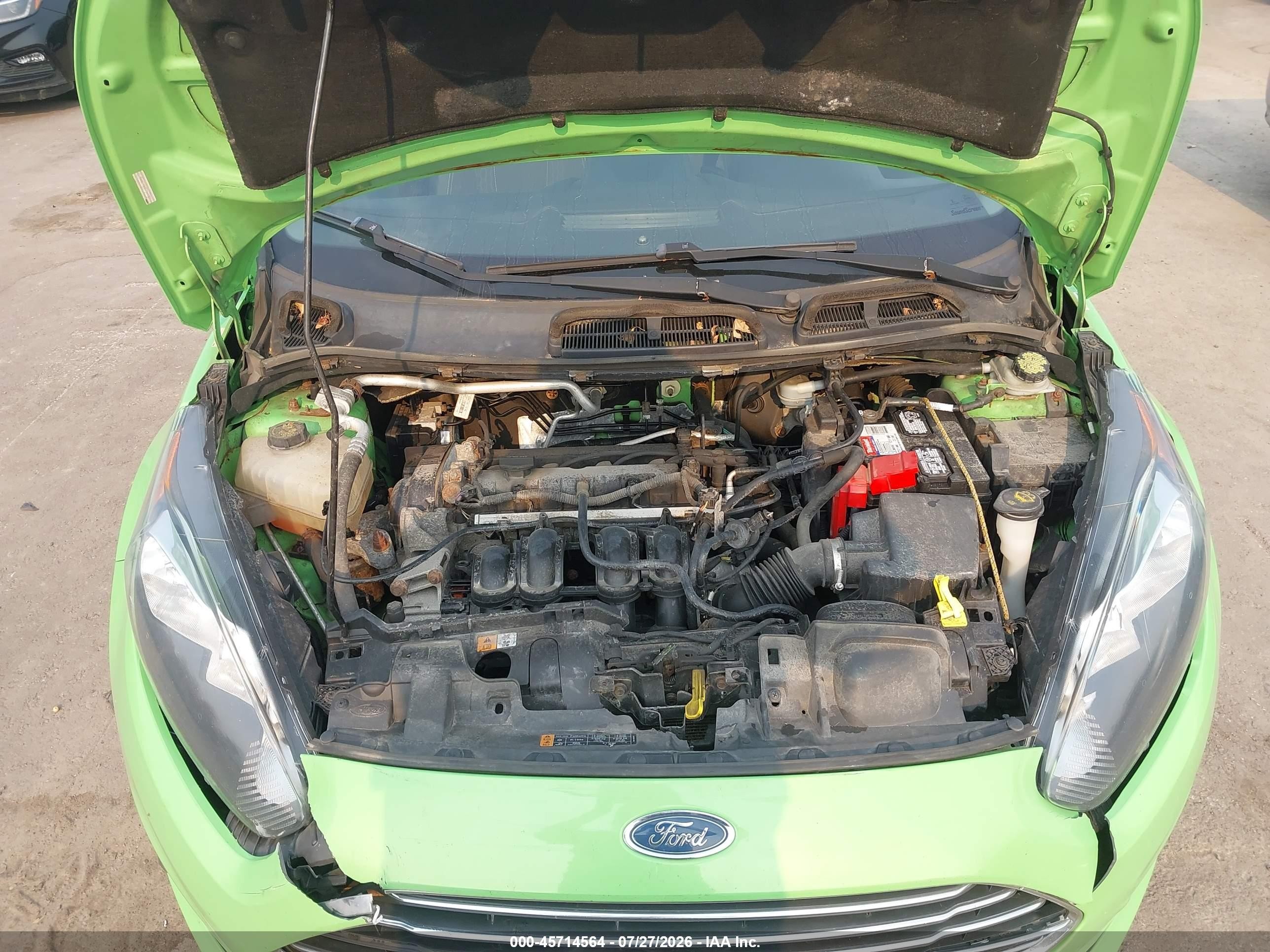 2014 Ford Fiesta Se Green vin: 3FADP4BJ9EM132047