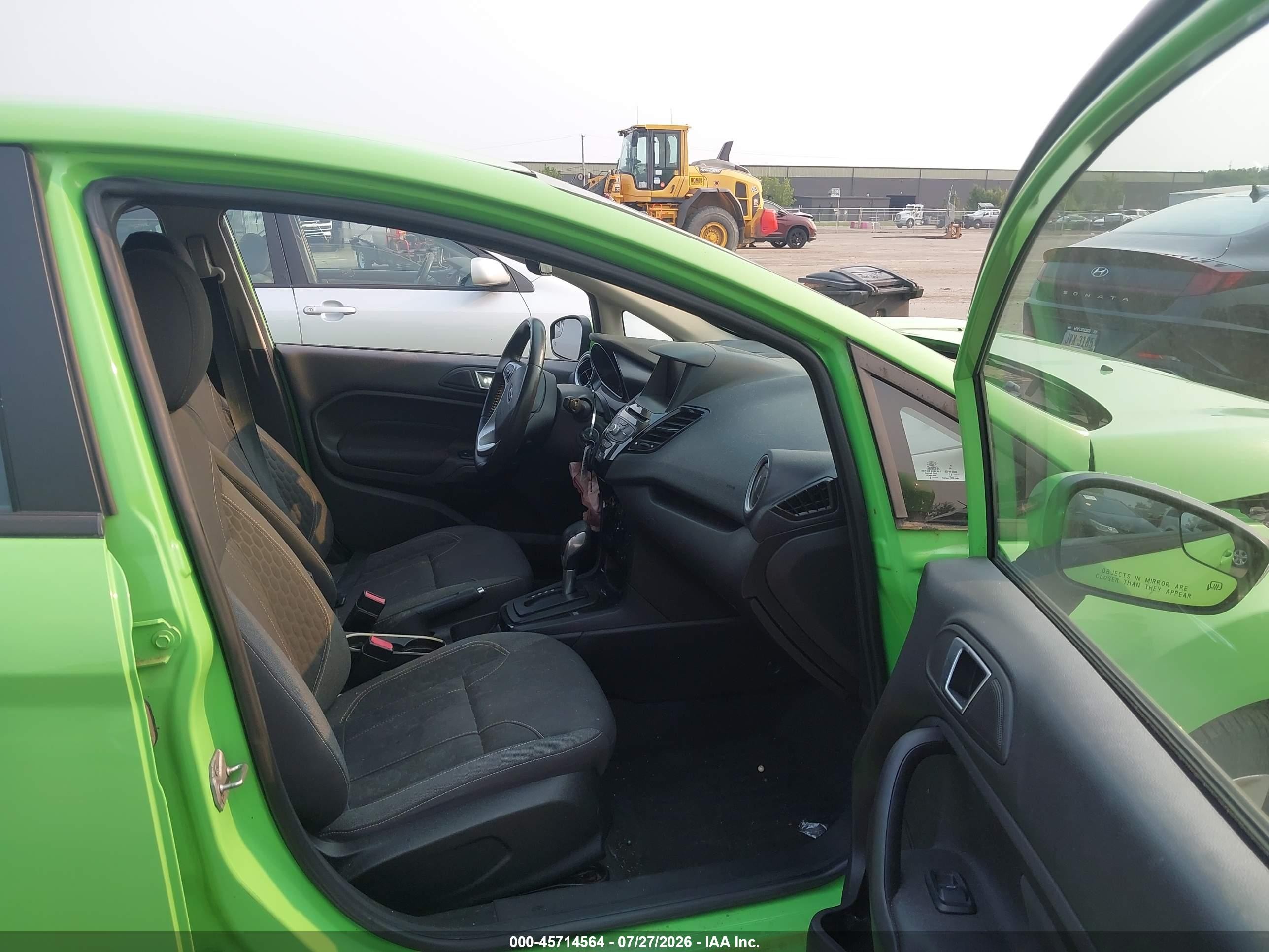 2014 Ford Fiesta Se Green vin: 3FADP4BJ9EM132047