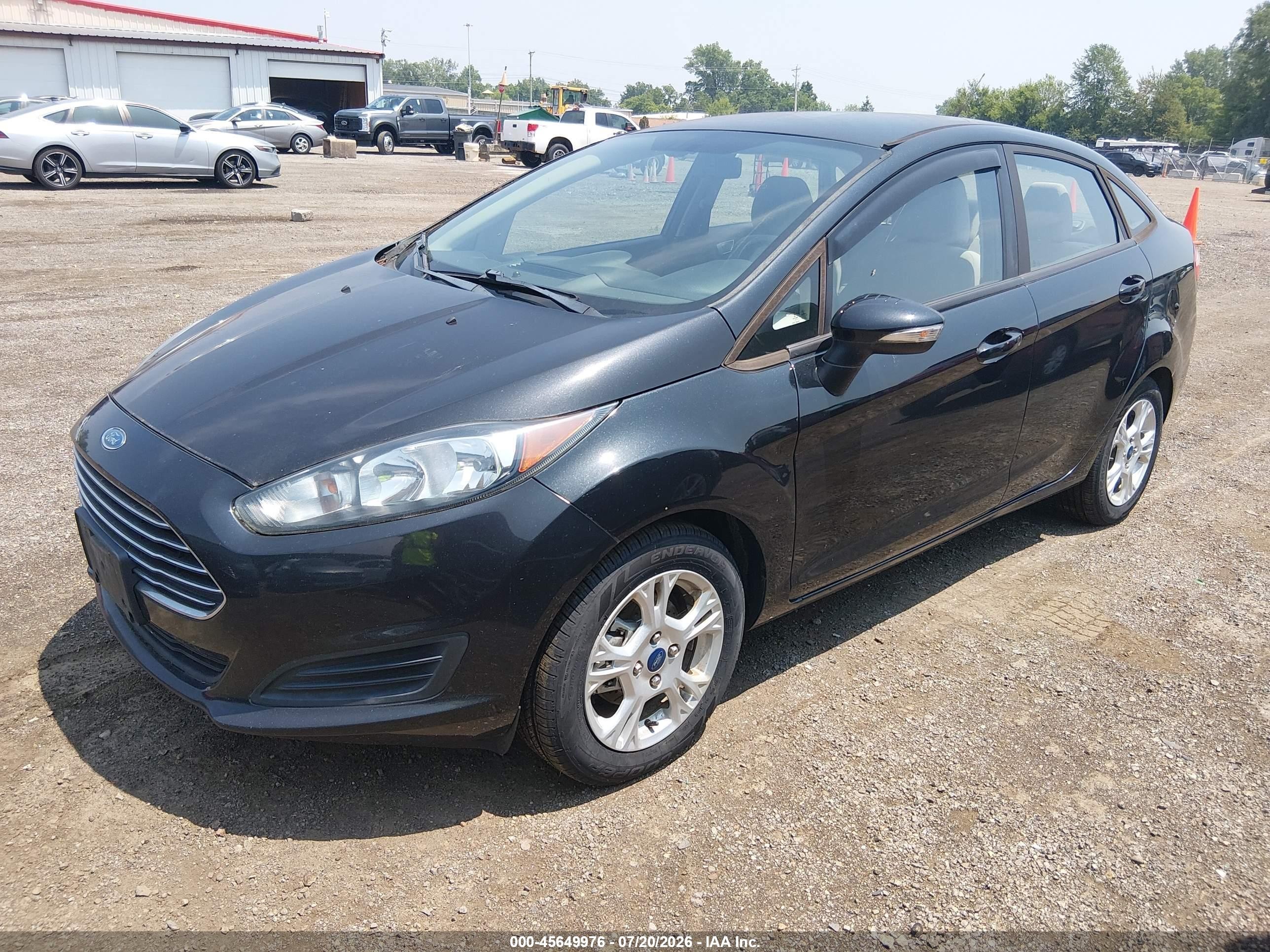 2014 Ford Fiesta Se Black vin: 3FADP4BJ9EM156817