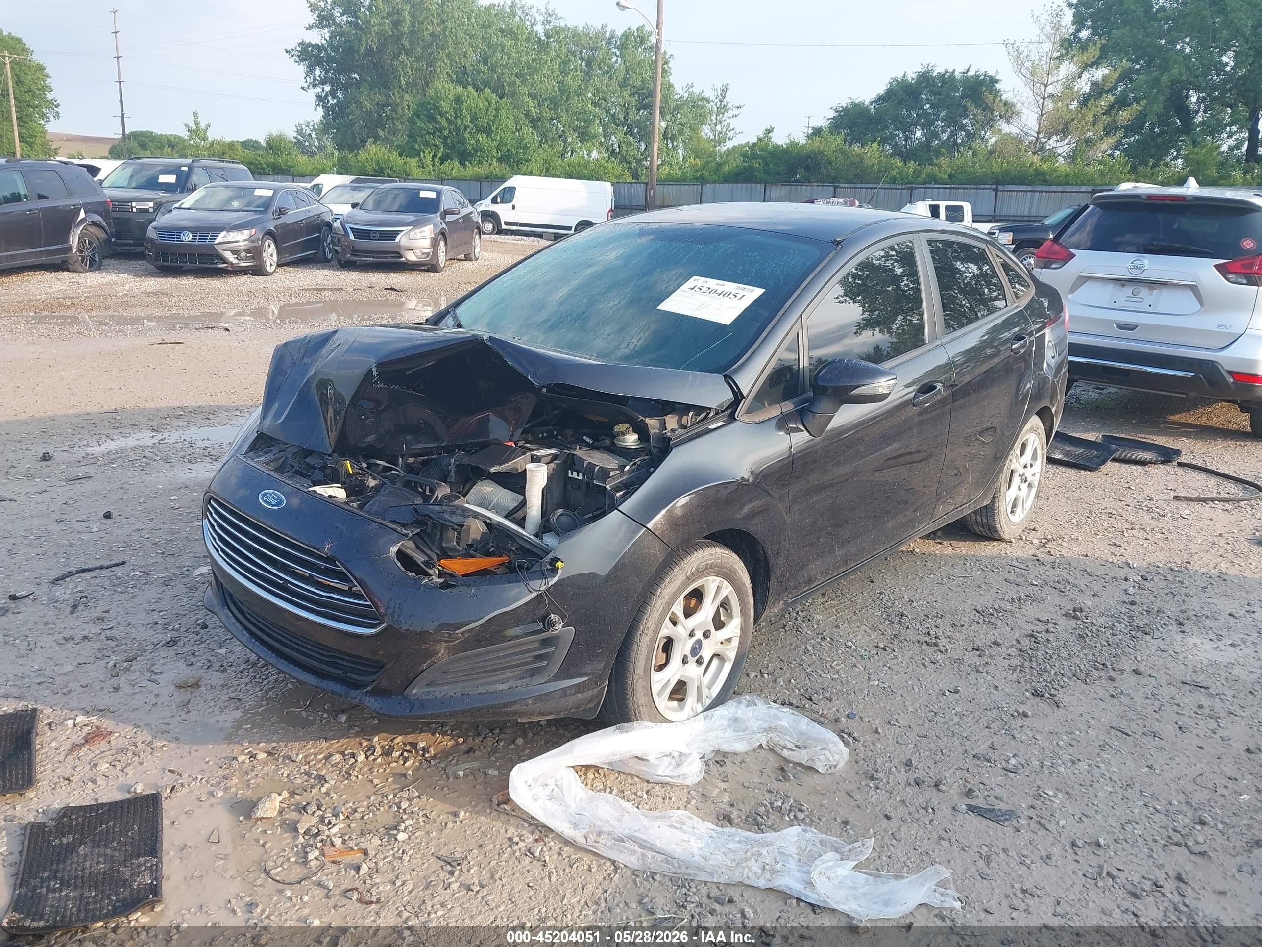 2014 Ford Fiesta Se Black vin: 3FADP4BJ9EM165758