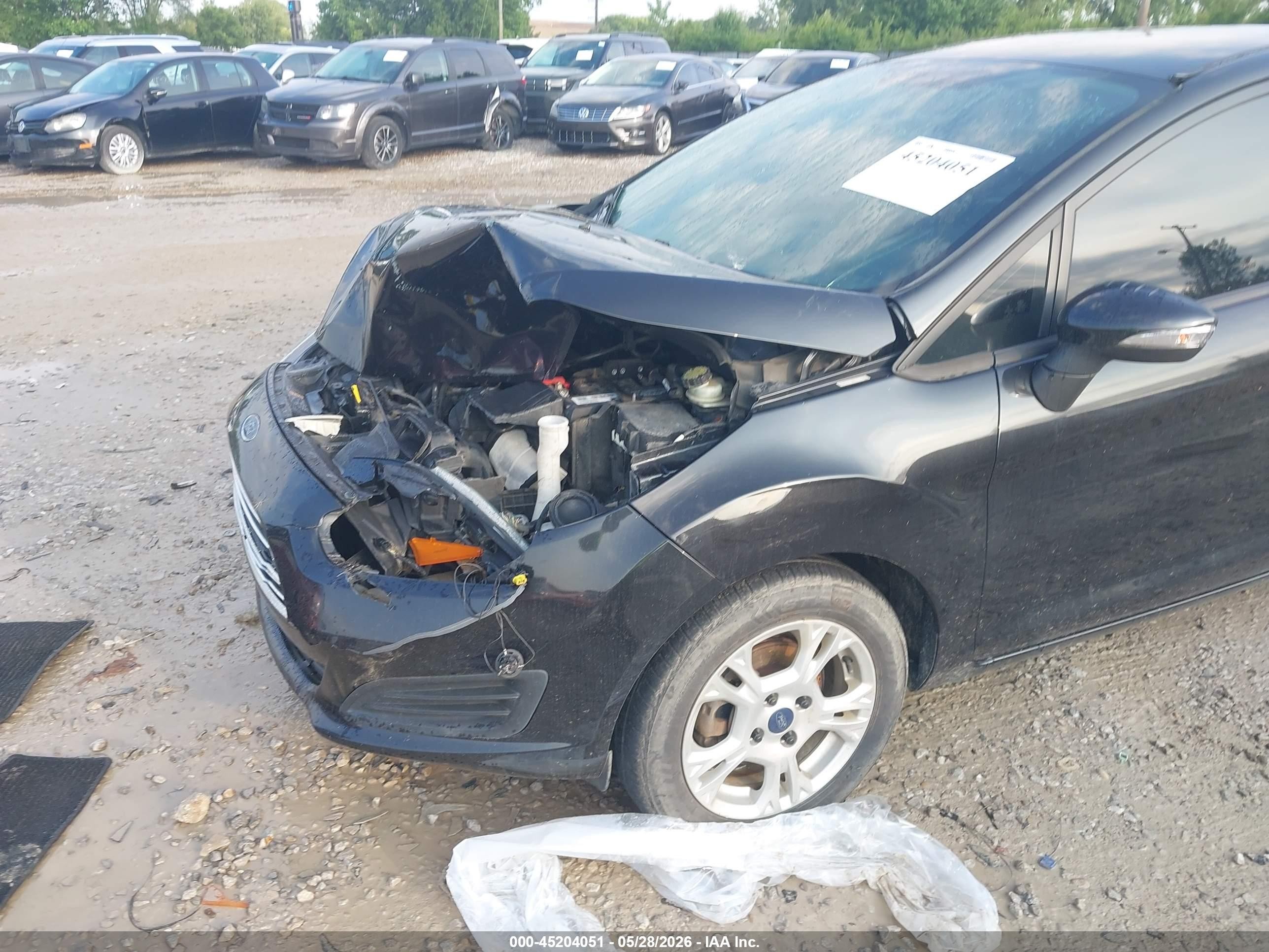 2014 Ford Fiesta Se Black vin: 3FADP4BJ9EM165758