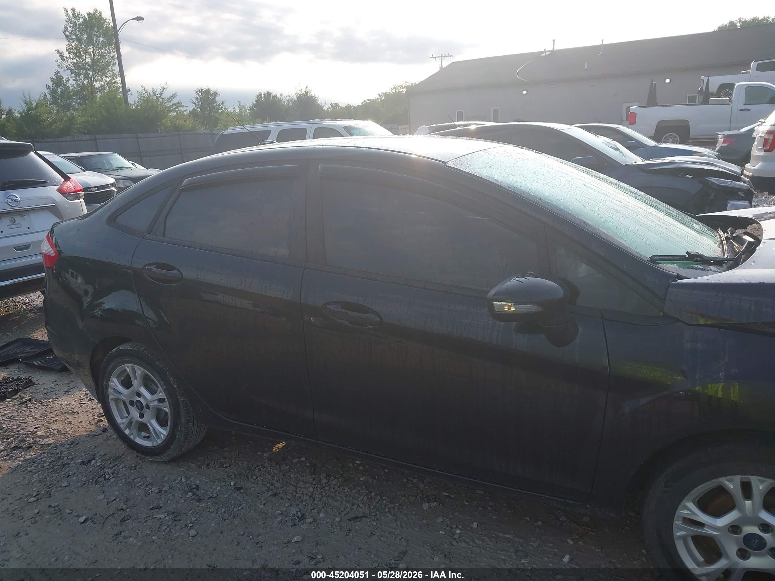 2014 Ford Fiesta Se Black vin: 3FADP4BJ9EM165758