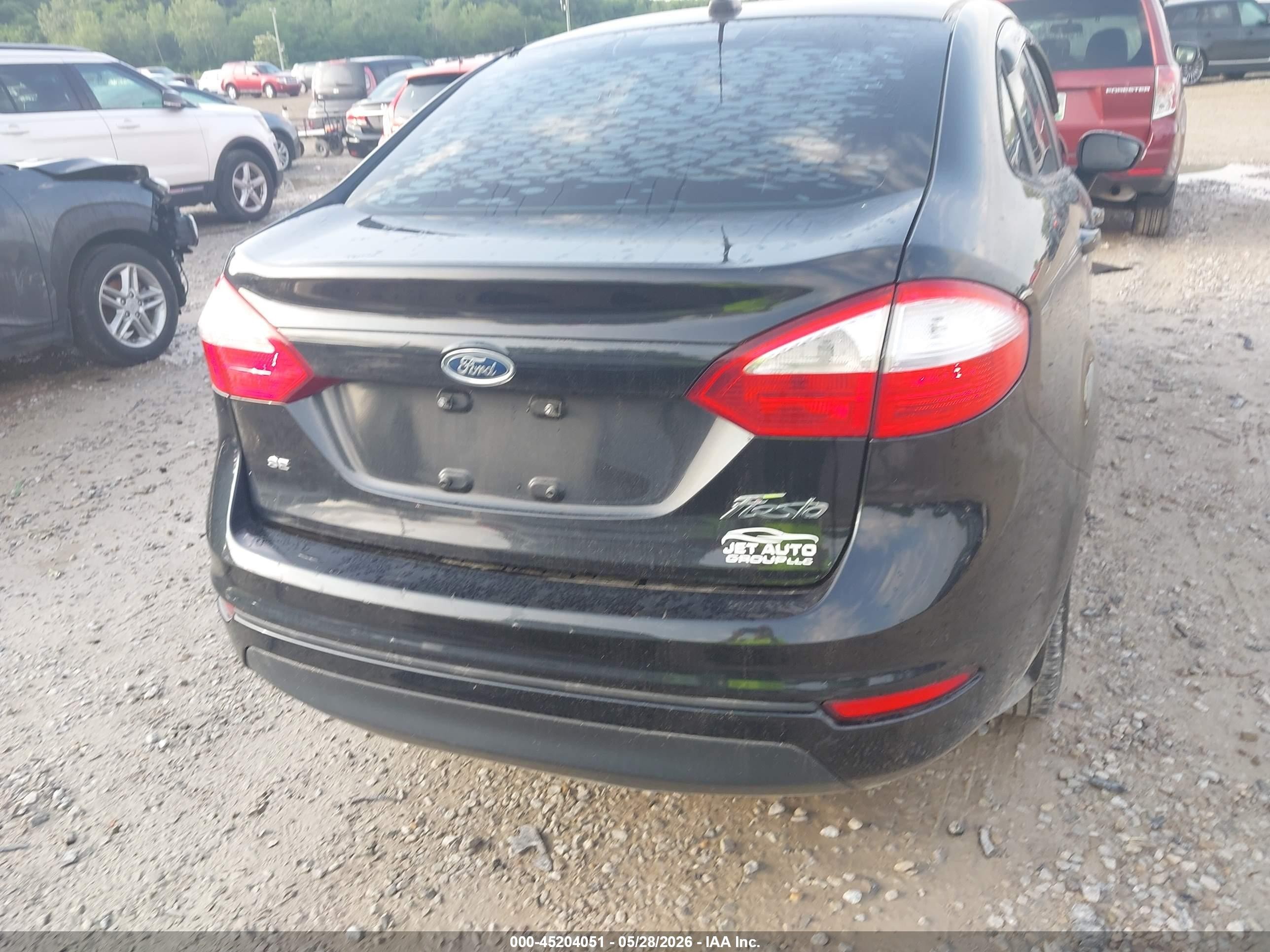 2014 Ford Fiesta Se Black vin: 3FADP4BJ9EM165758