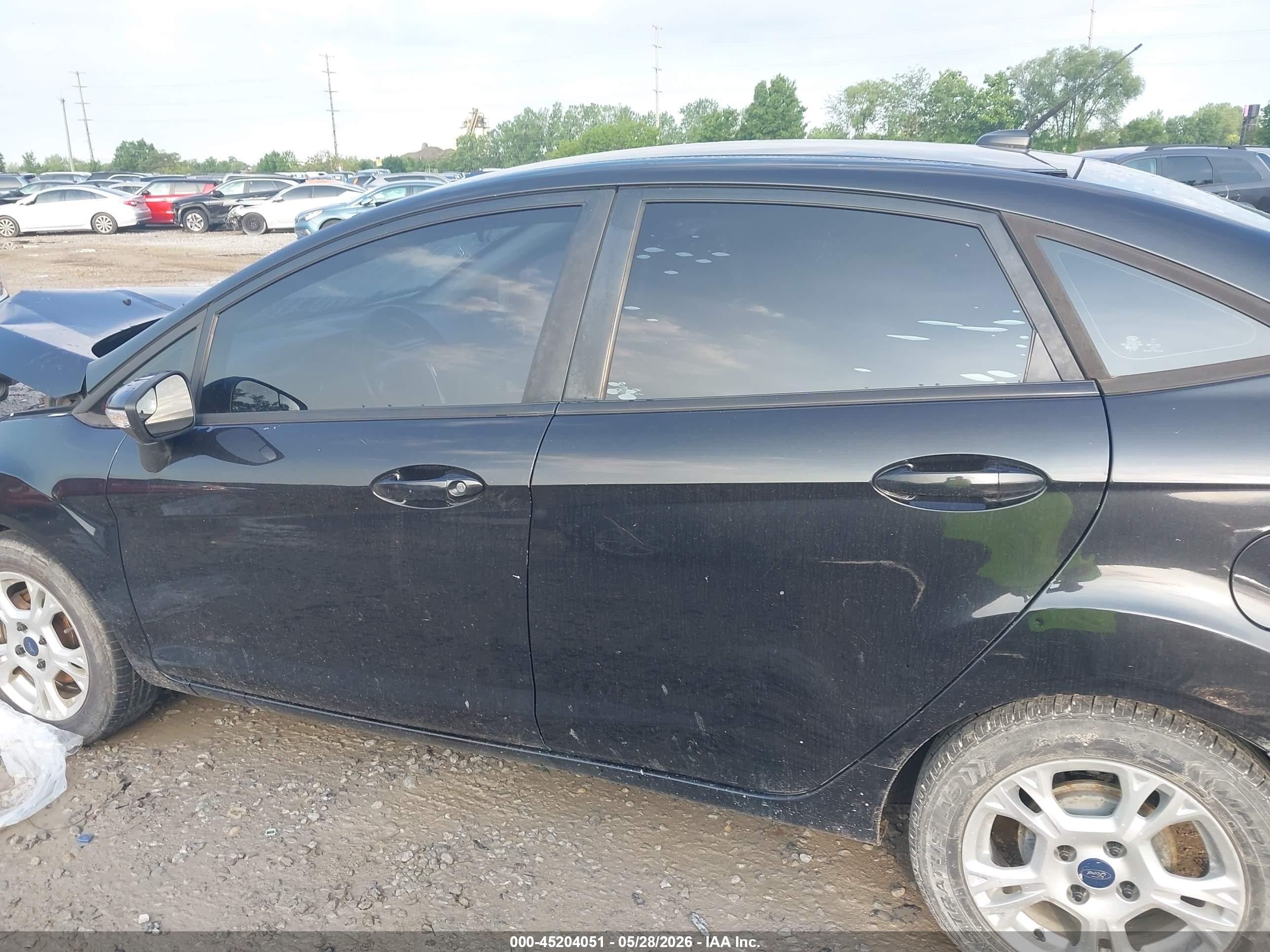 2014 Ford Fiesta Se Black vin: 3FADP4BJ9EM165758