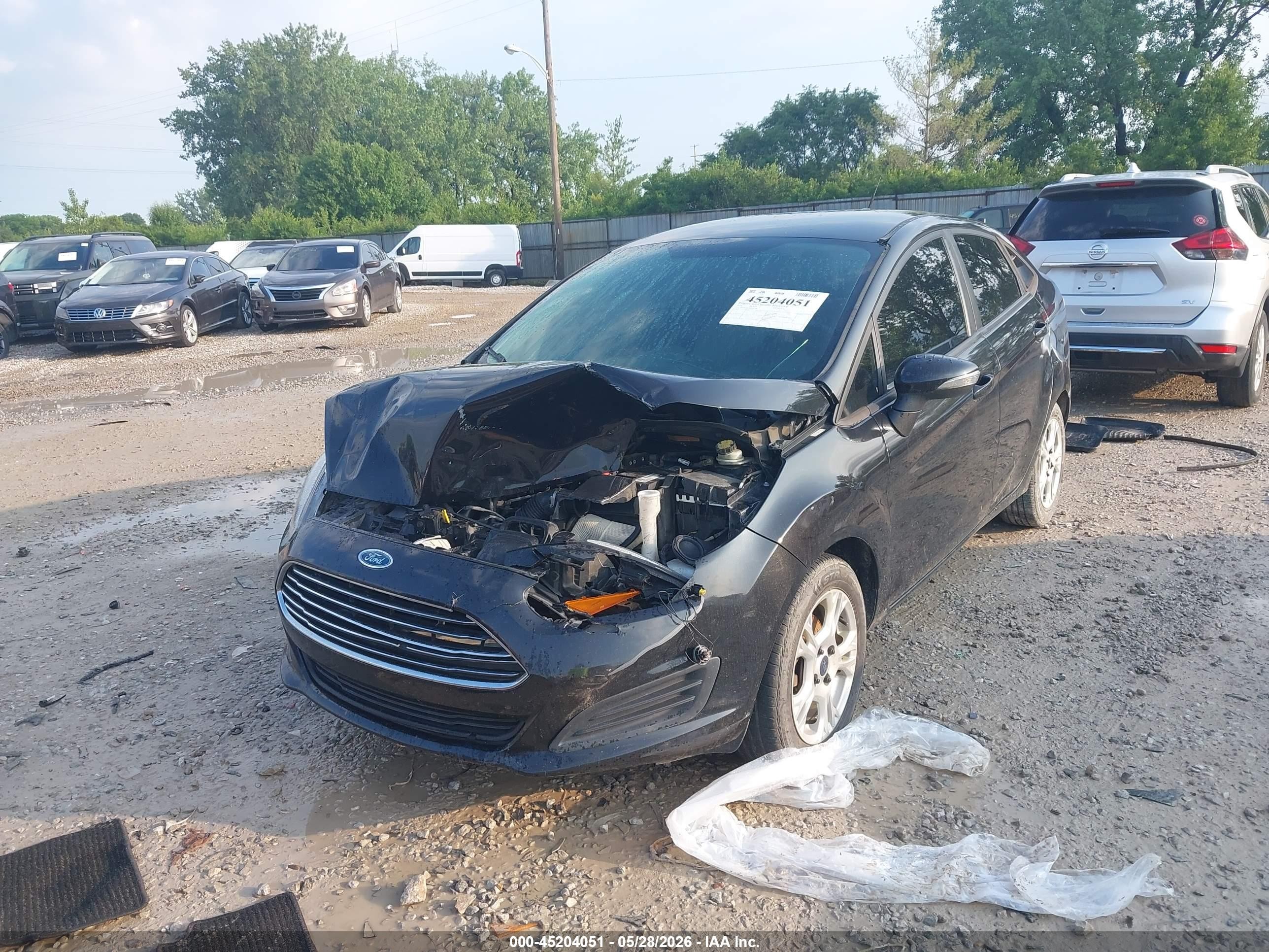 2014 Ford Fiesta Se Black vin: 3FADP4BJ9EM165758