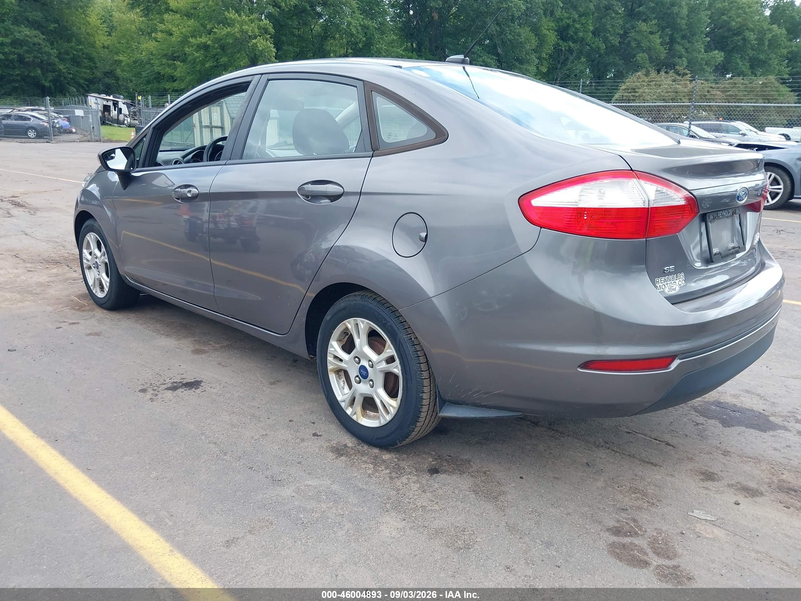 2014 Ford Fiesta Se Серый vin: 3FADP4BJ9EM179661