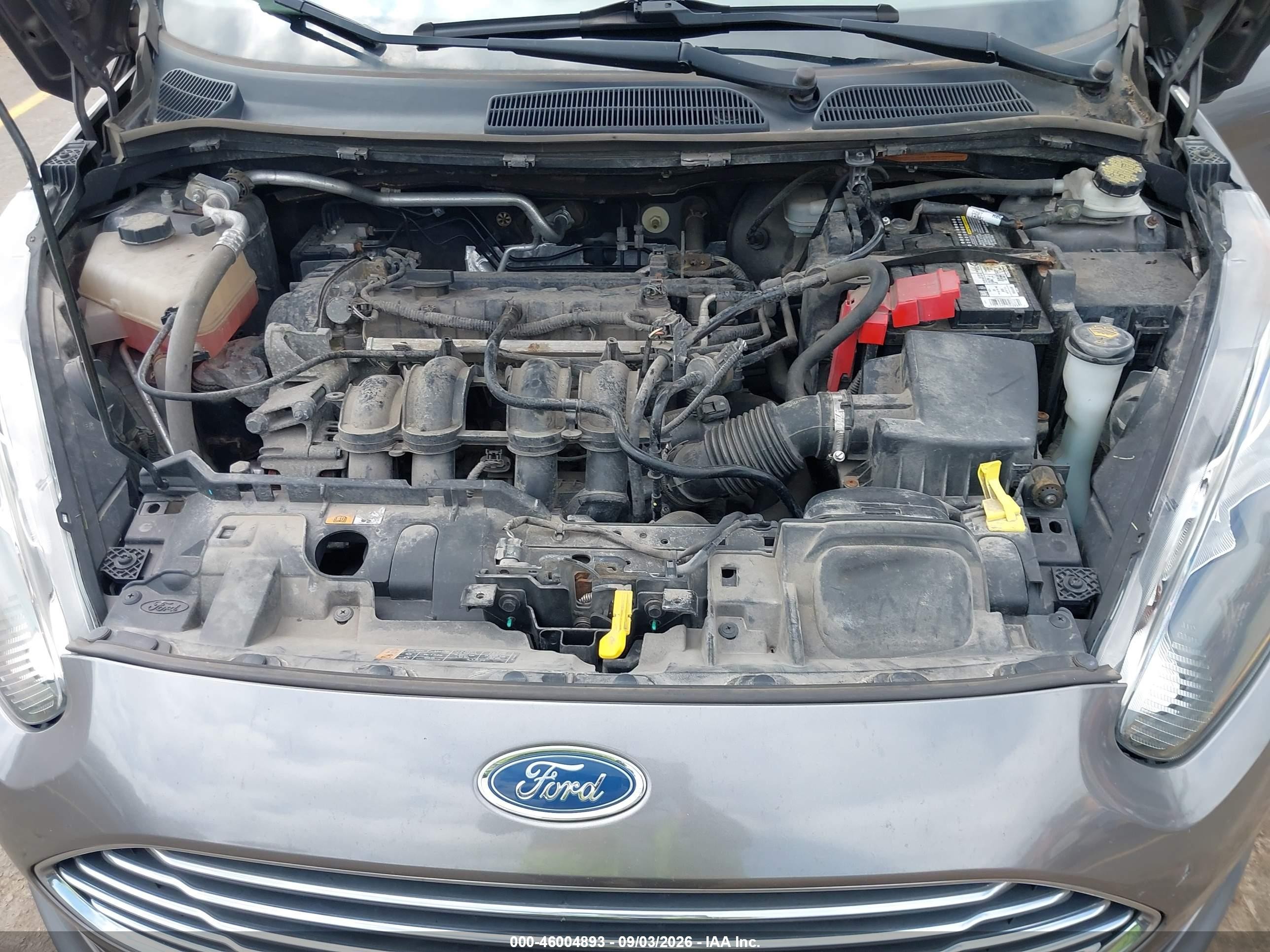 2014 Ford Fiesta Se Серый vin: 3FADP4BJ9EM179661