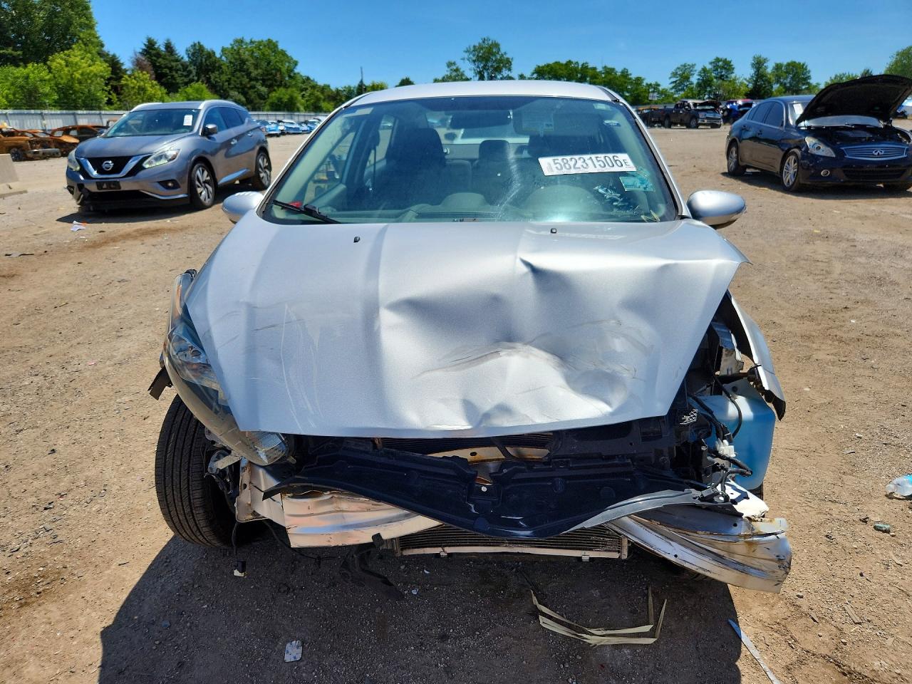 2014 Ford Fiesta Se Silver vin: 3FADP4BJ9EM189669