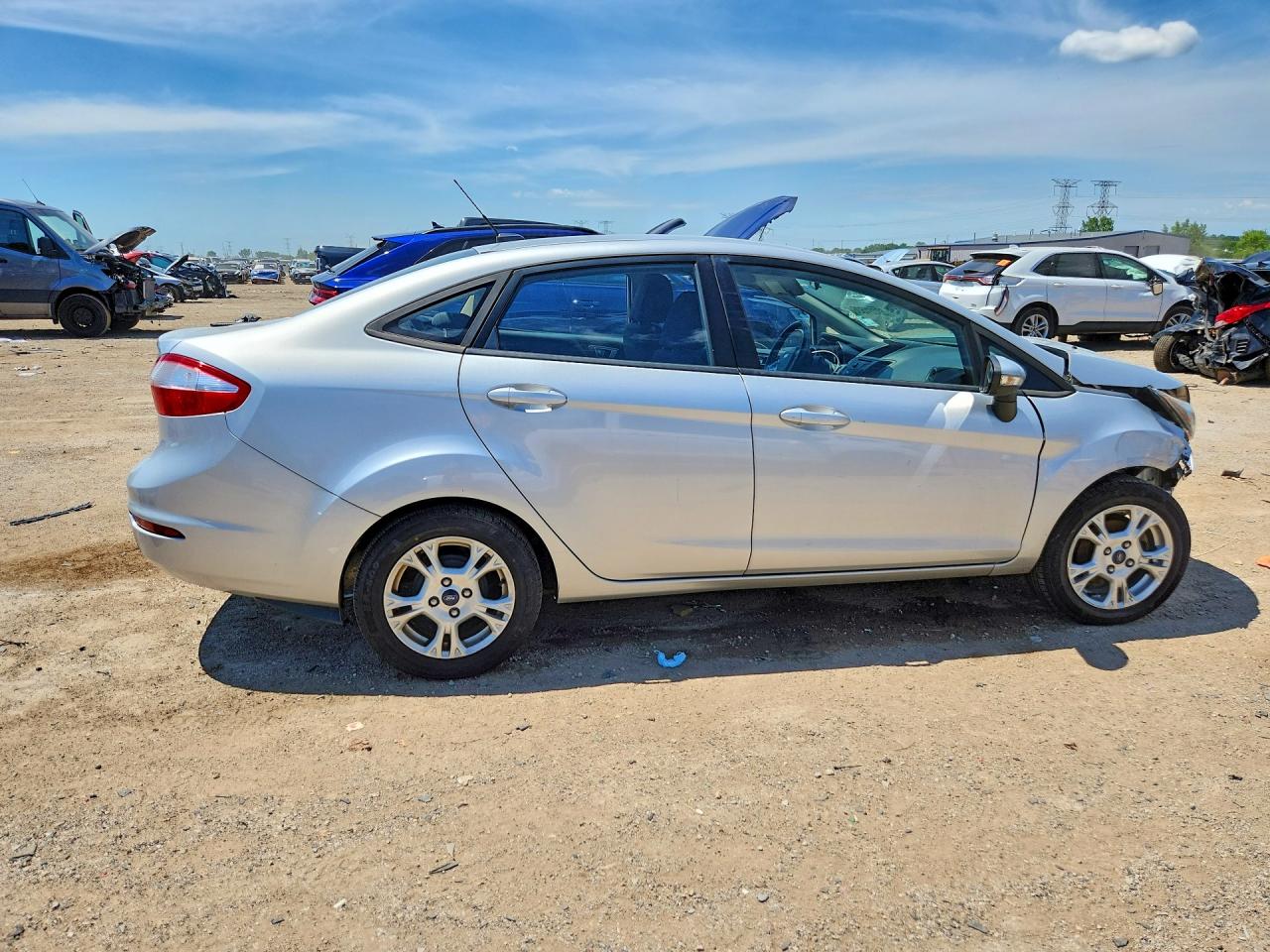 2014 Ford Fiesta Se Silver vin: 3FADP4BJ9EM189669
