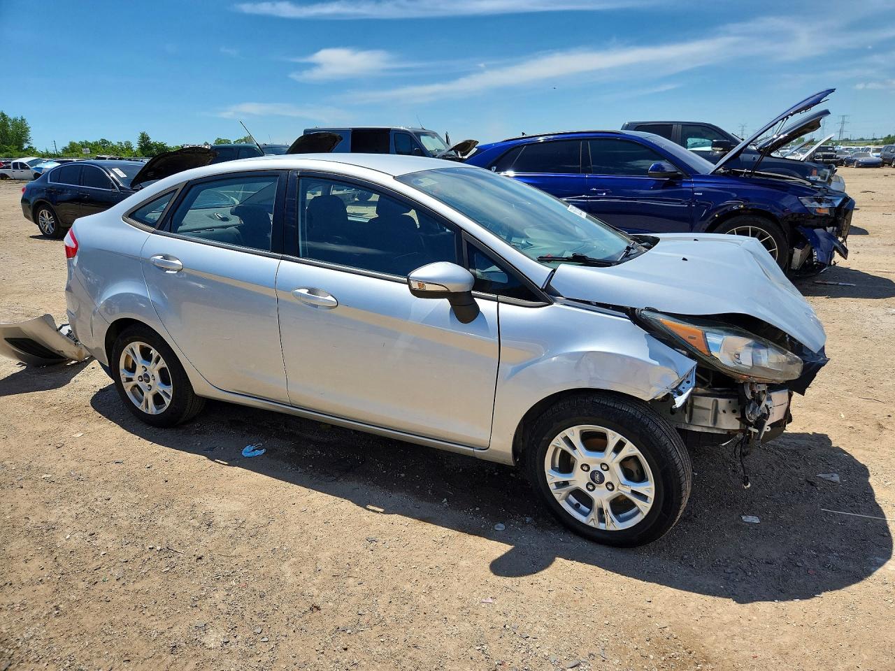 2014 Ford Fiesta Se Silver vin: 3FADP4BJ9EM189669
