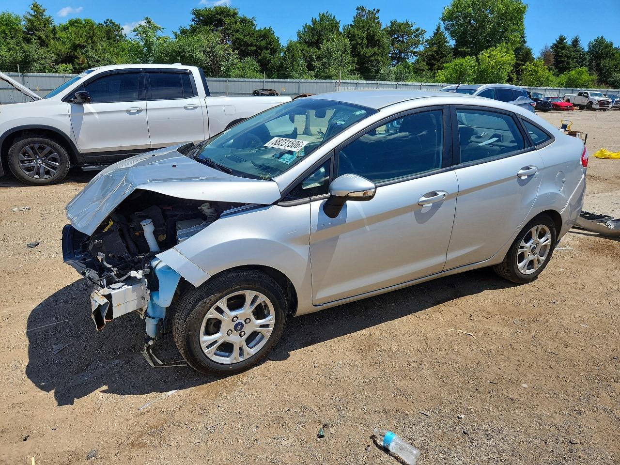 2014 Ford Fiesta Se Silver vin: 3FADP4BJ9EM189669