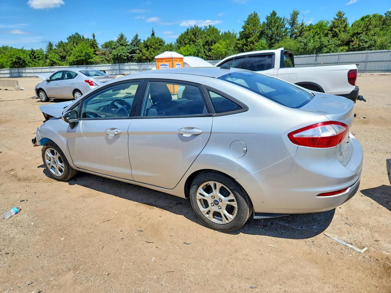 2014 Ford Fiesta Se Silver vin: 3FADP4BJ9EM189669