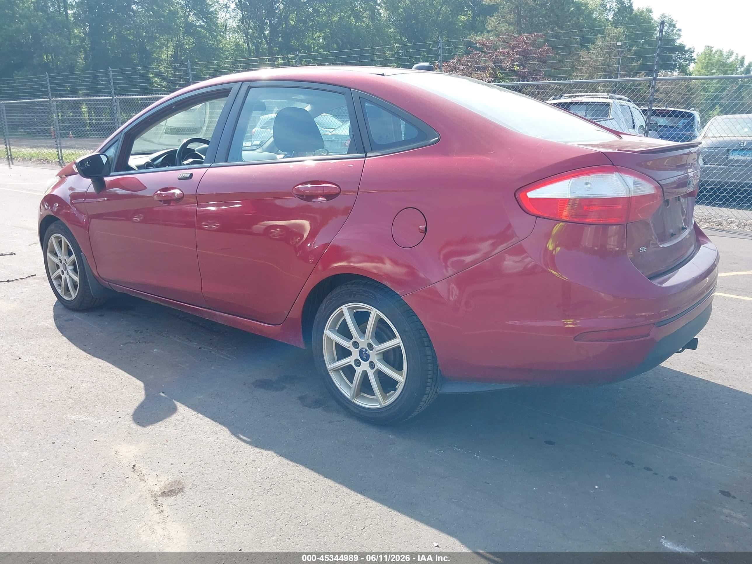 2014 Ford Fiesta Se Red vin: 3FADP4BJ9EM223450