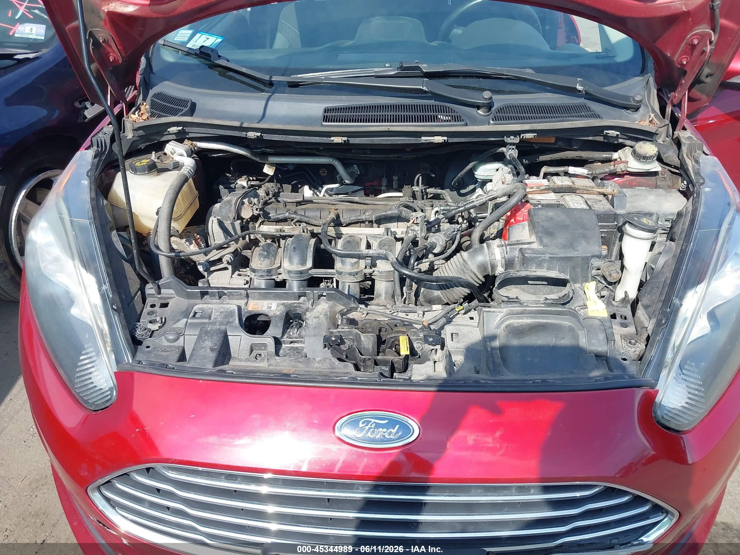 2014 Ford Fiesta Se Red vin: 3FADP4BJ9EM223450