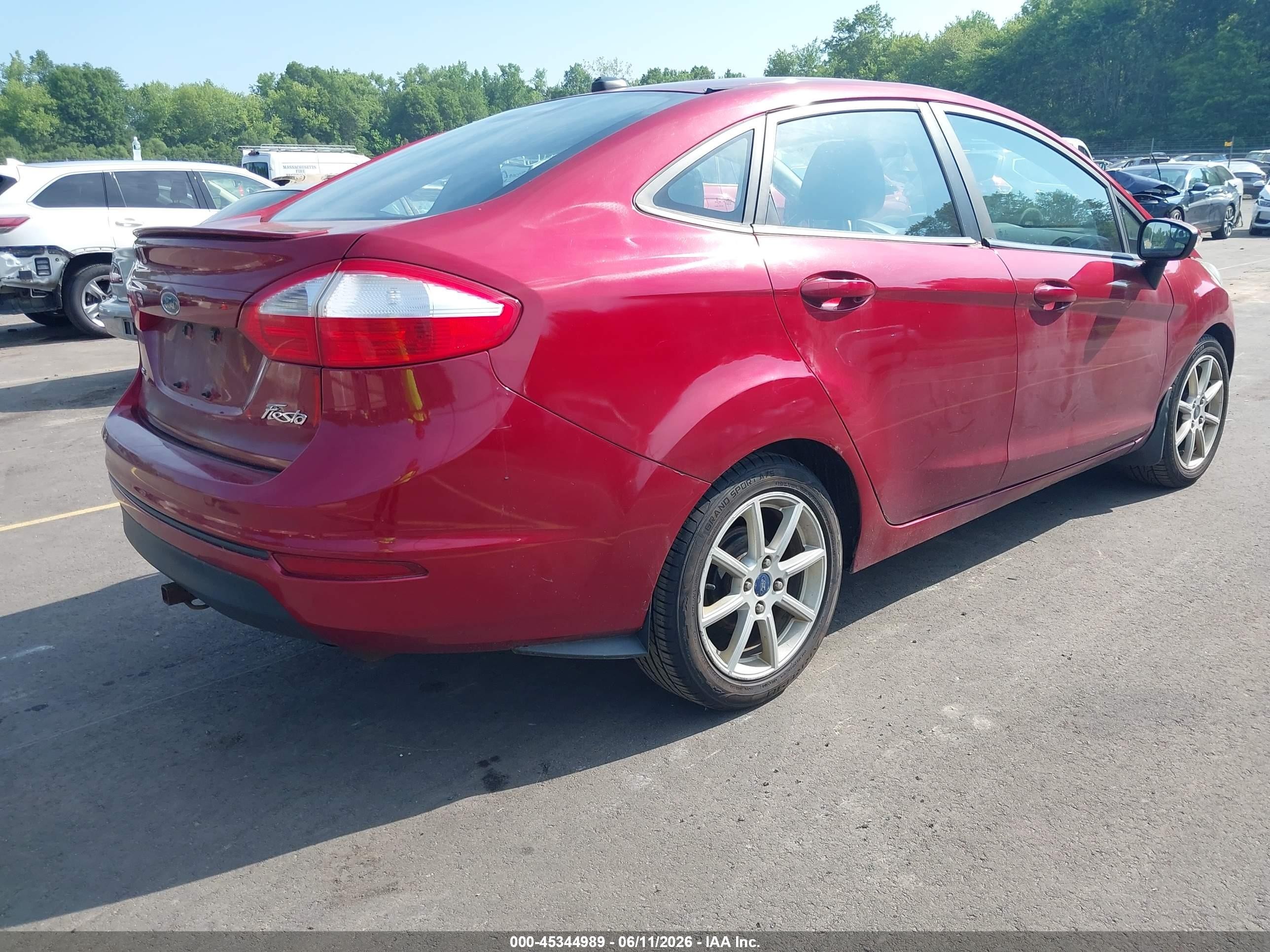 2014 Ford Fiesta Se Red vin: 3FADP4BJ9EM223450