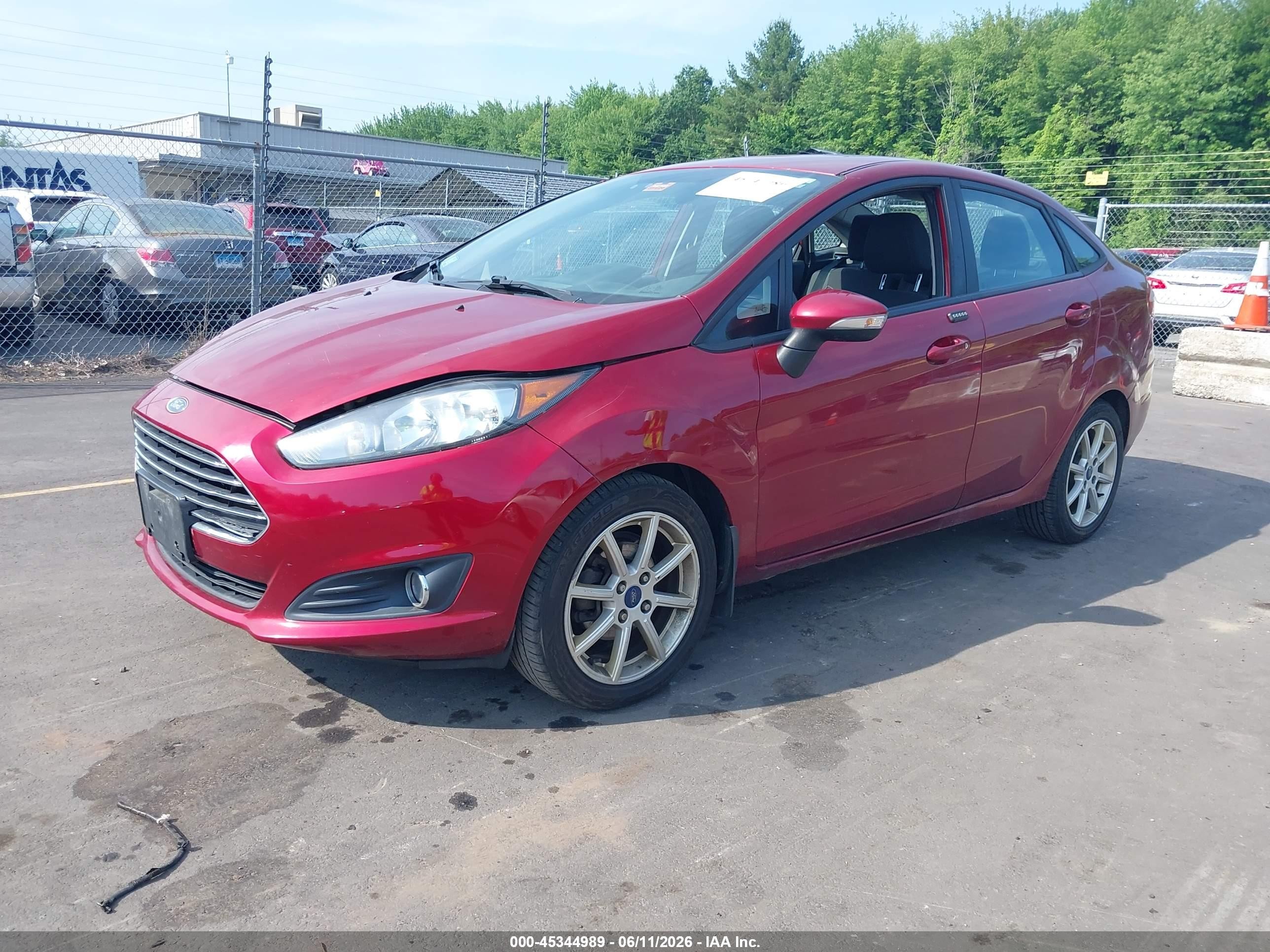 2014 Ford Fiesta Se Red vin: 3FADP4BJ9EM223450