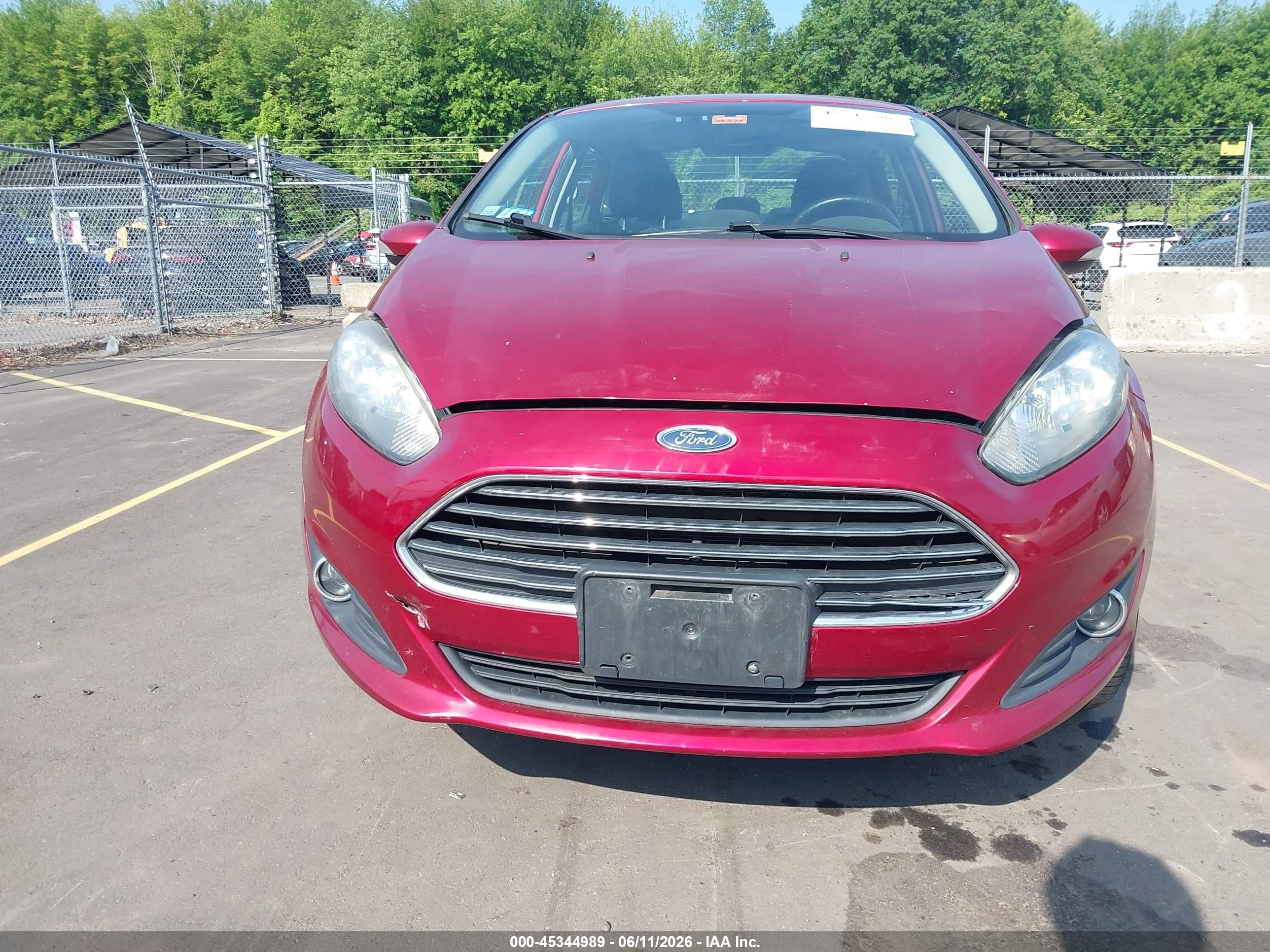 2014 Ford Fiesta Se Red vin: 3FADP4BJ9EM223450
