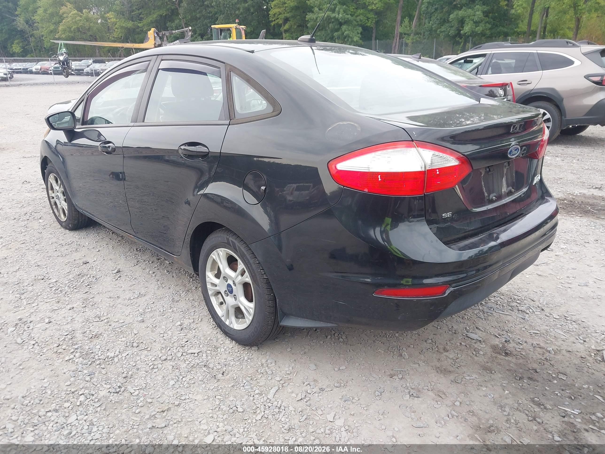 2014 Ford Fiesta Se Black vin: 3FADP4BJ9EM232357