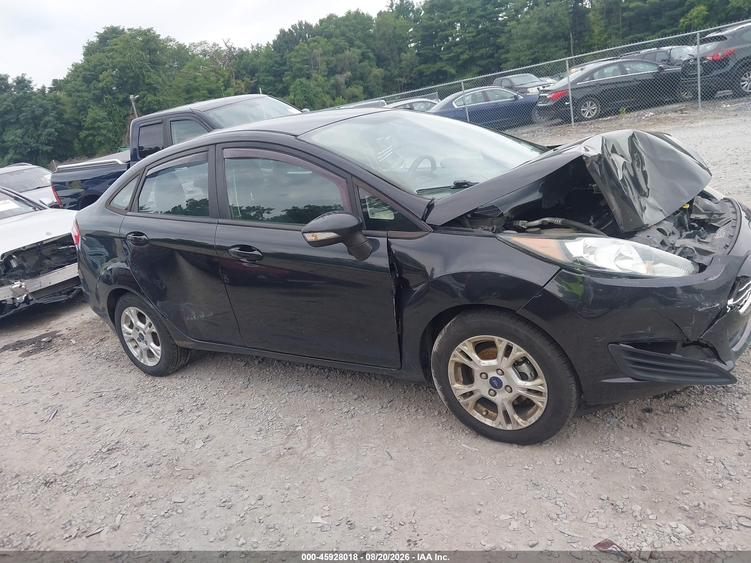 2014 Ford Fiesta Se Black vin: 3FADP4BJ9EM232357