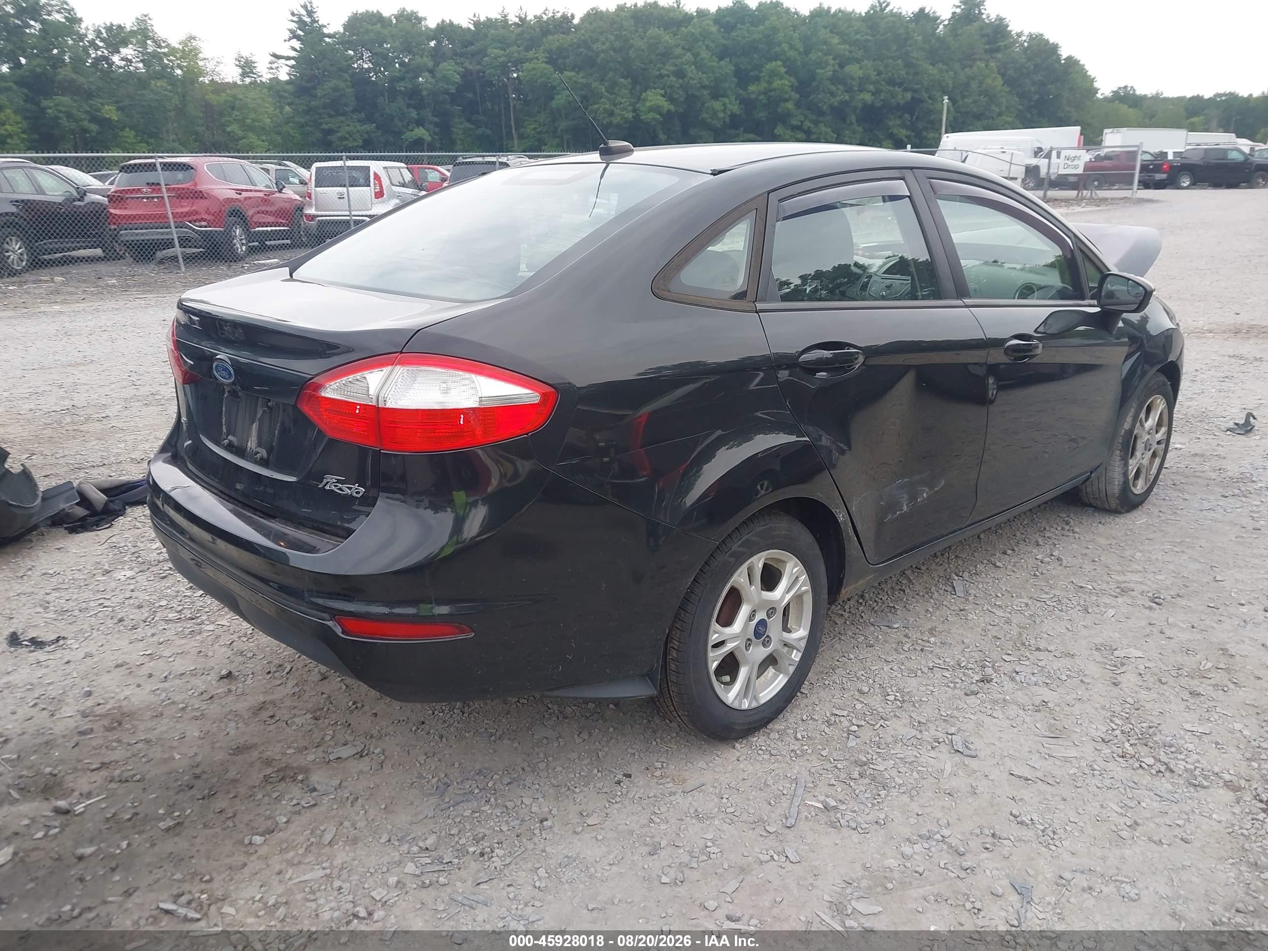 2014 Ford Fiesta Se Black vin: 3FADP4BJ9EM232357