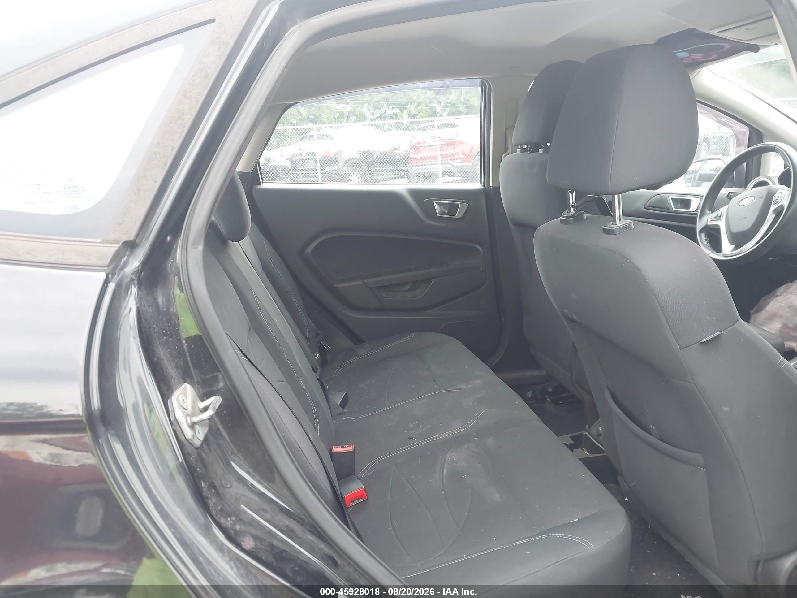 2014 Ford Fiesta Se Black vin: 3FADP4BJ9EM232357