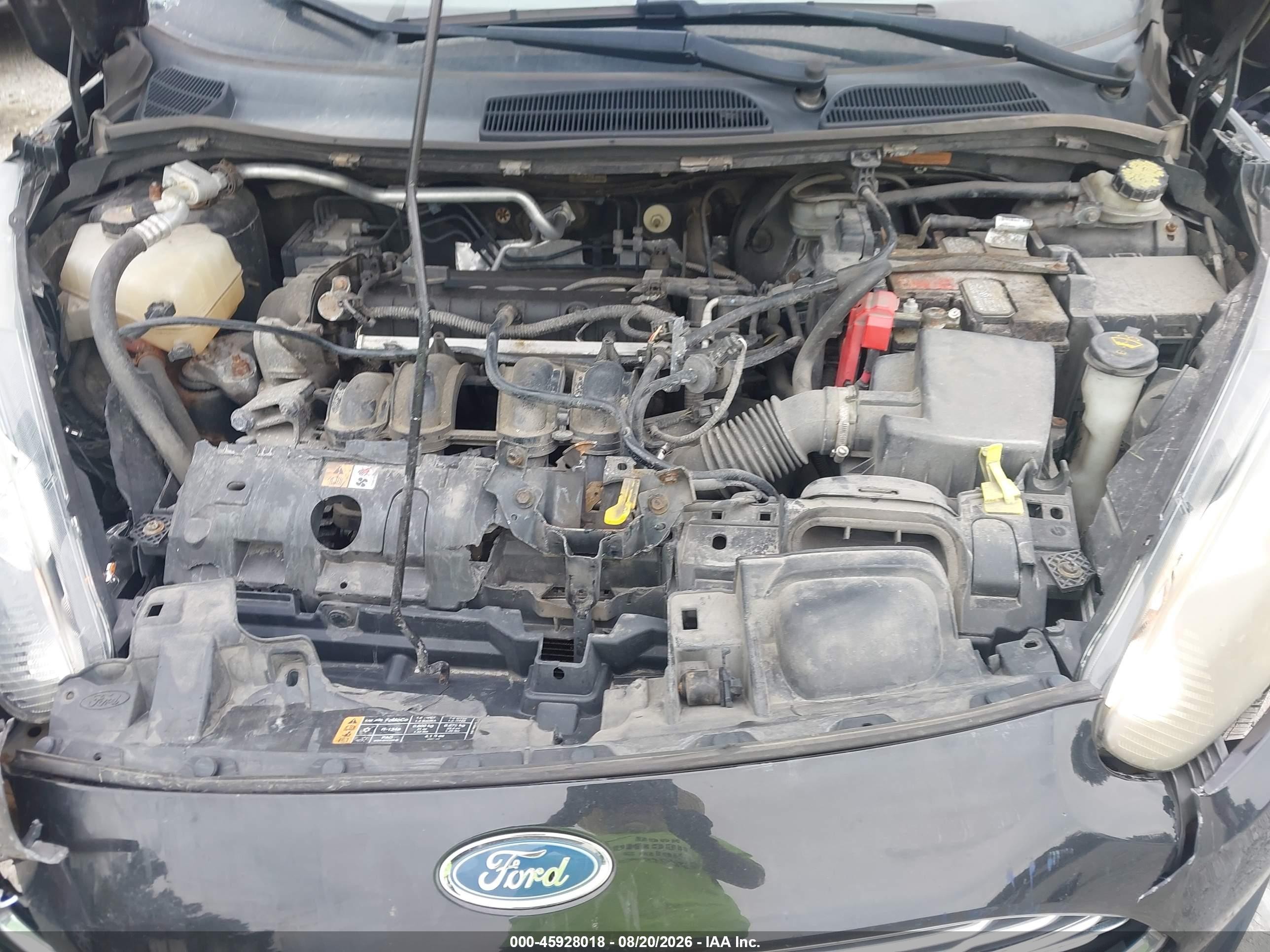 2014 Ford Fiesta Se Black vin: 3FADP4BJ9EM232357