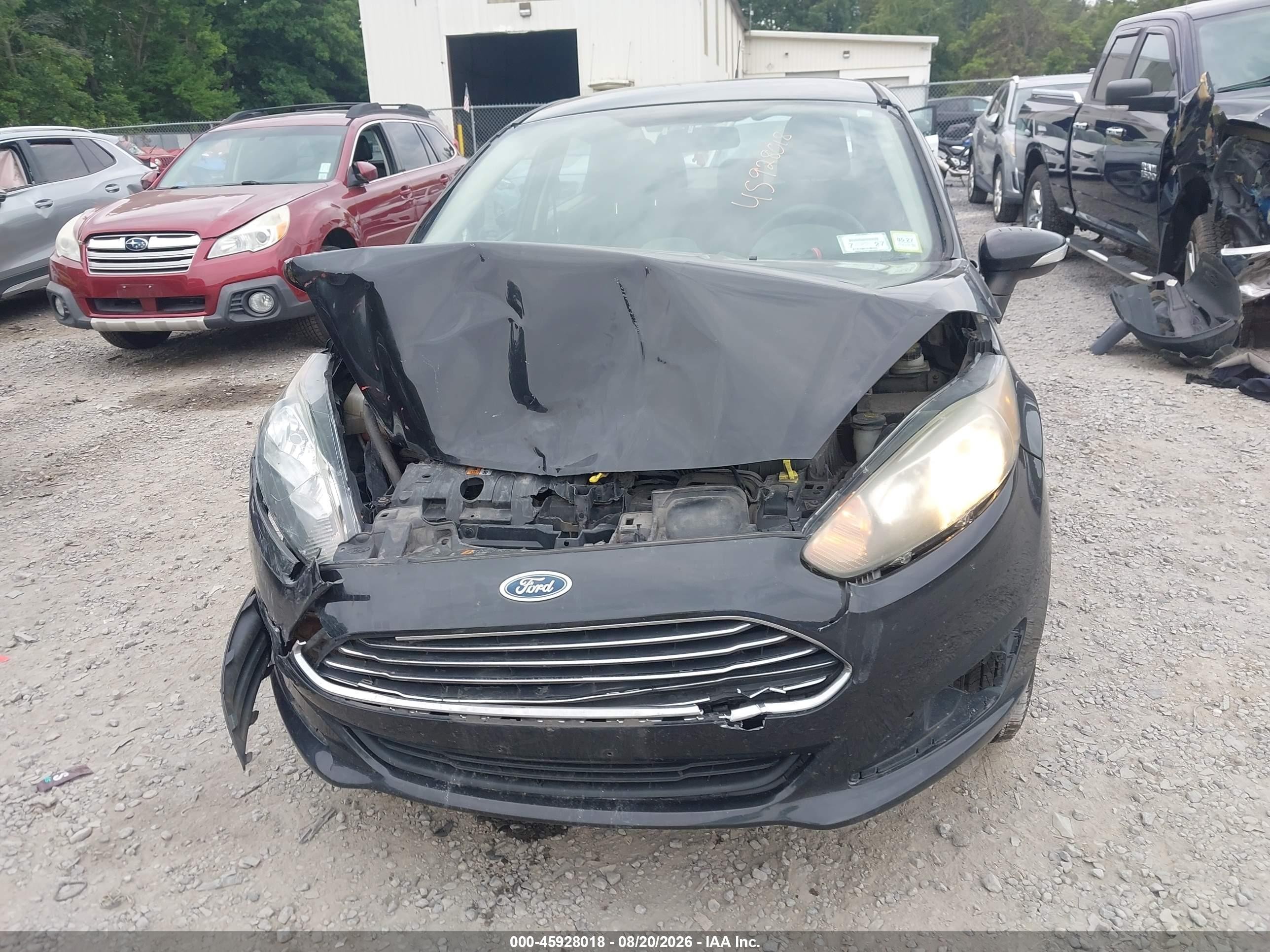 2014 Ford Fiesta Se Black vin: 3FADP4BJ9EM232357