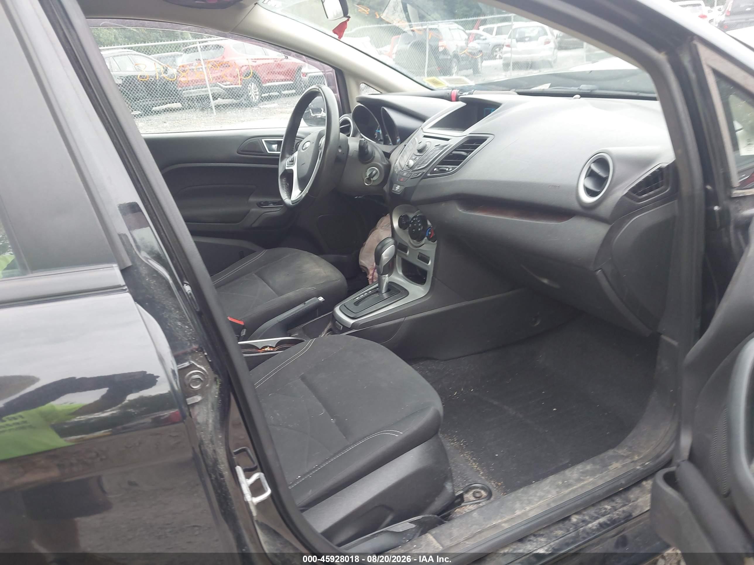 2014 Ford Fiesta Se Black vin: 3FADP4BJ9EM232357