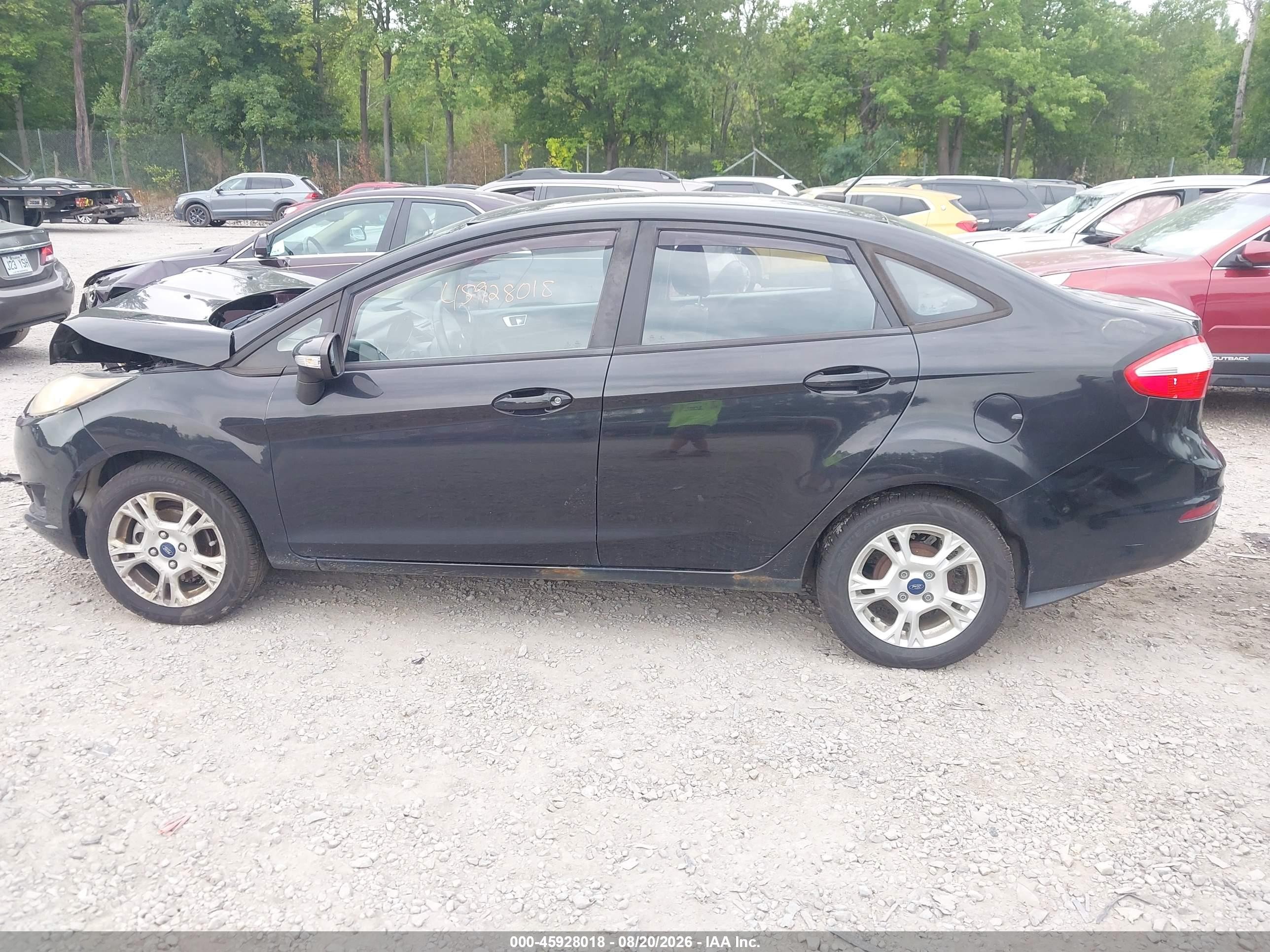 2014 Ford Fiesta Se Black vin: 3FADP4BJ9EM232357