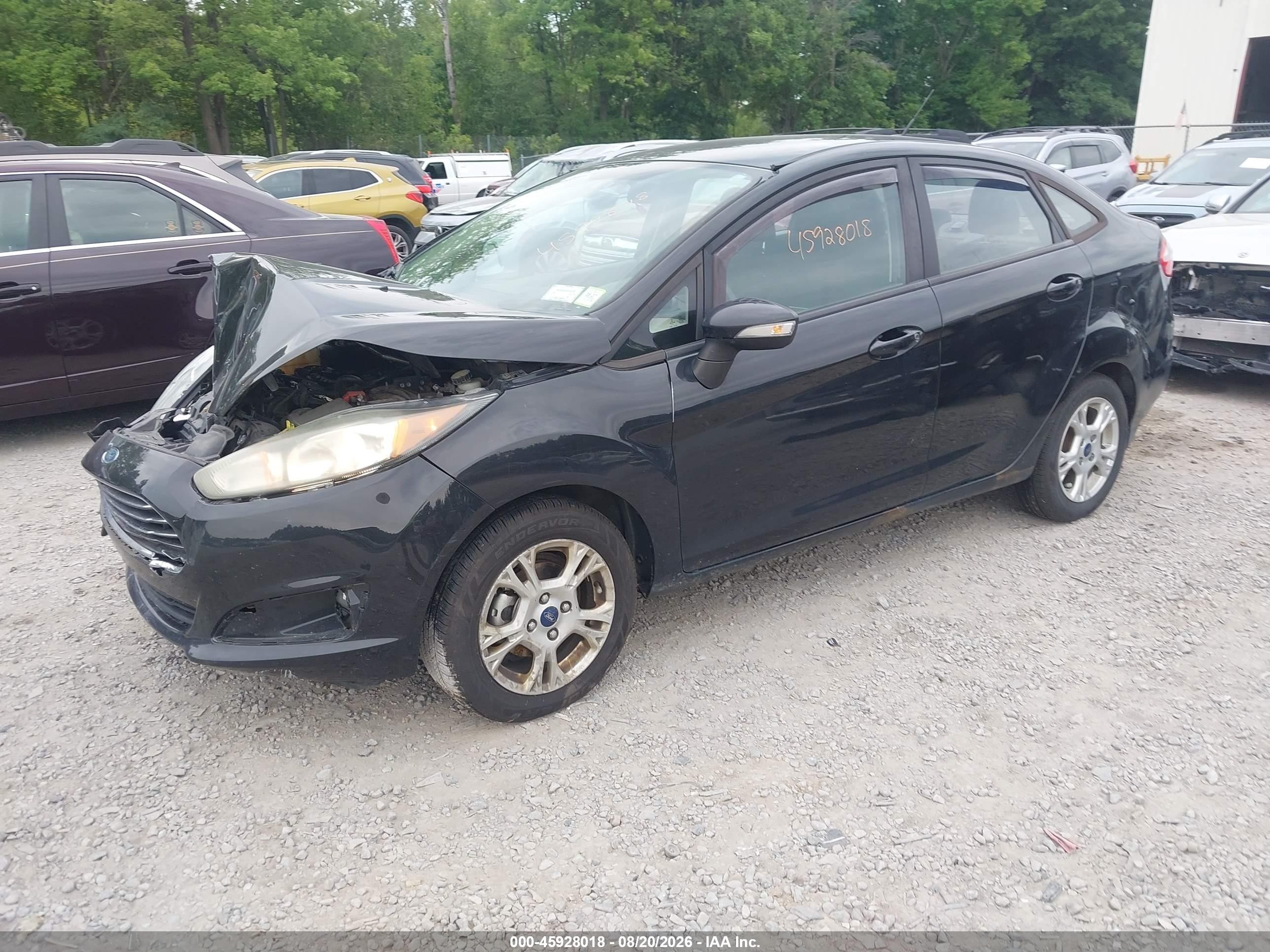 2014 Ford Fiesta Se Black vin: 3FADP4BJ9EM232357