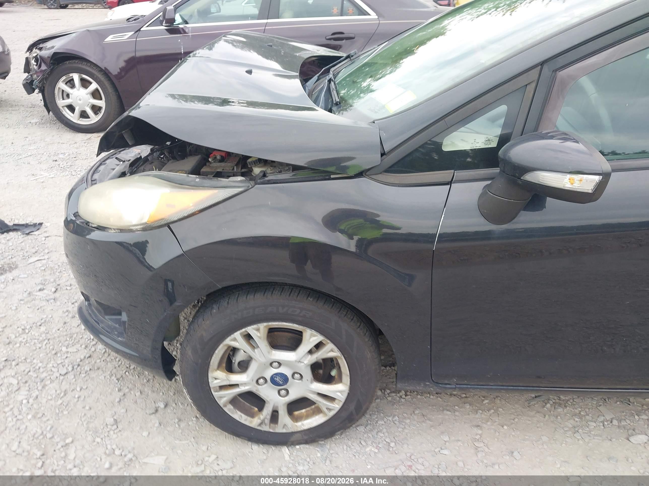 2014 Ford Fiesta Se Black vin: 3FADP4BJ9EM232357