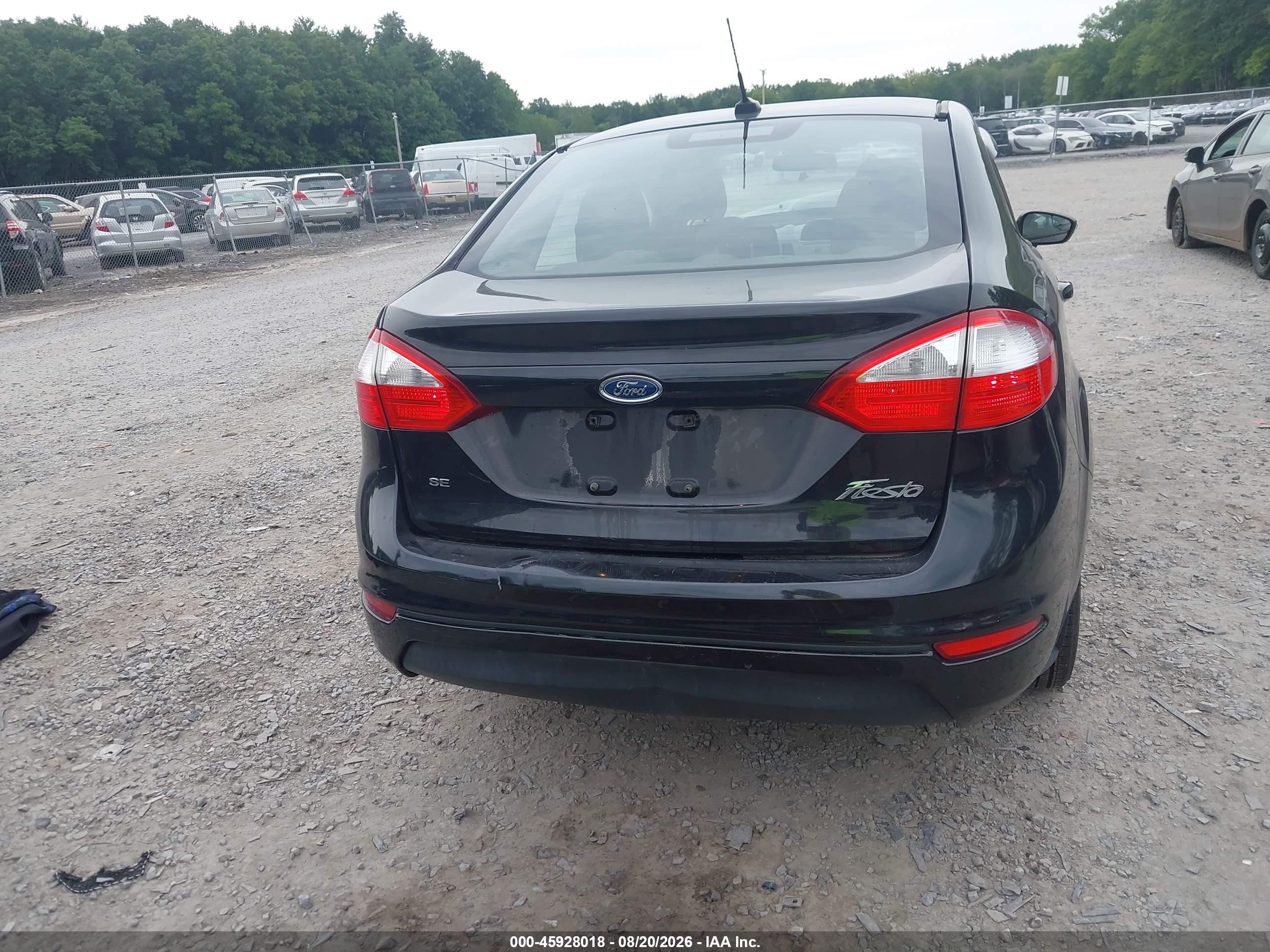 2014 Ford Fiesta Se Black vin: 3FADP4BJ9EM232357