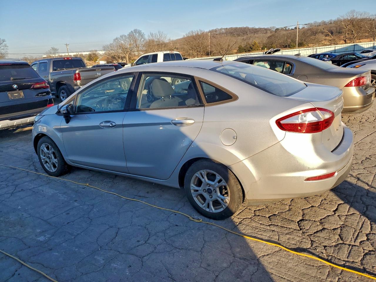 2014 Ford Fiesta Se Silver vin: 3FADP4BJ9EM234173