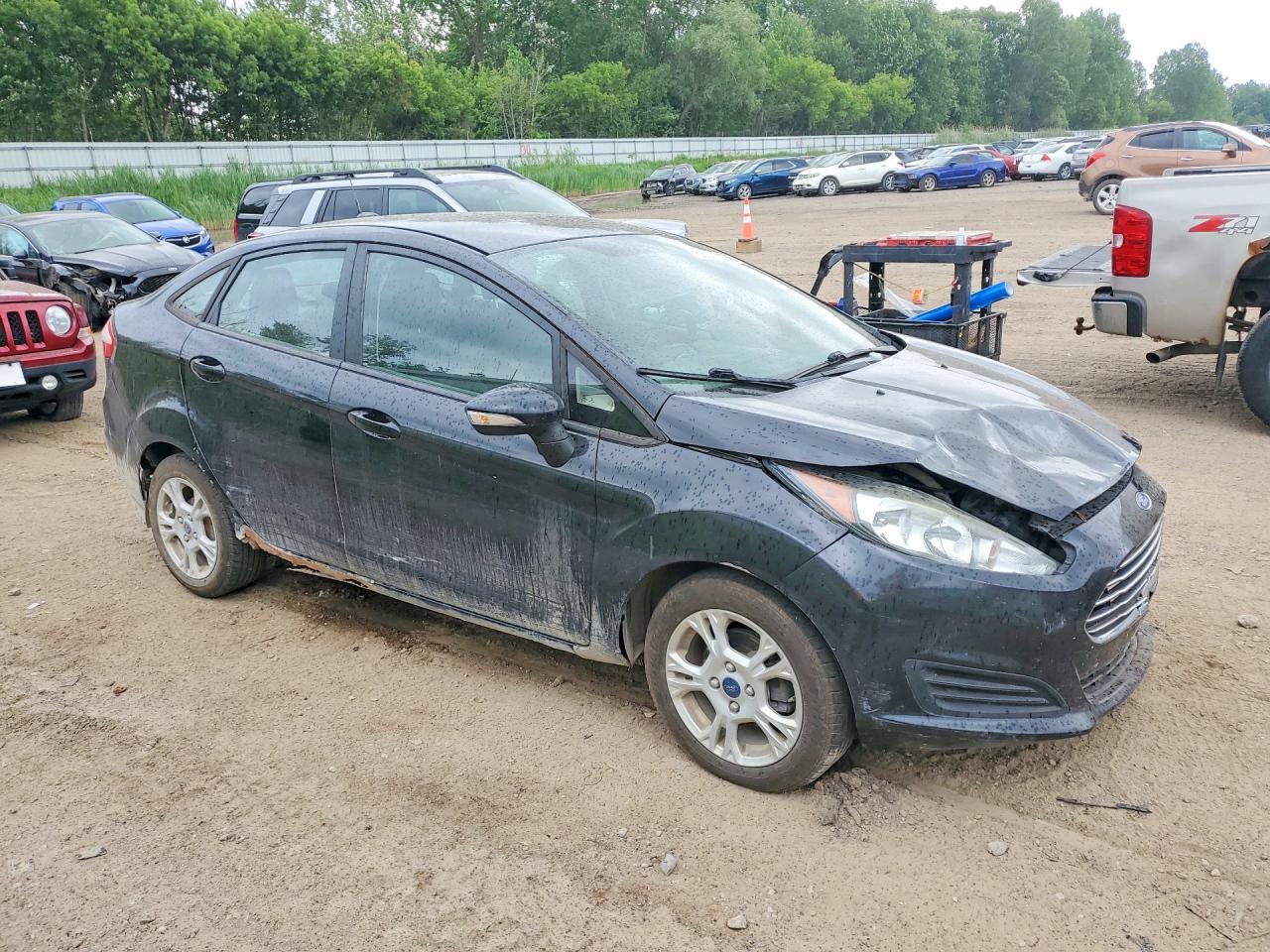 2014 Ford Fiesta Se Black vin: 3FADP4BJ9EM234397