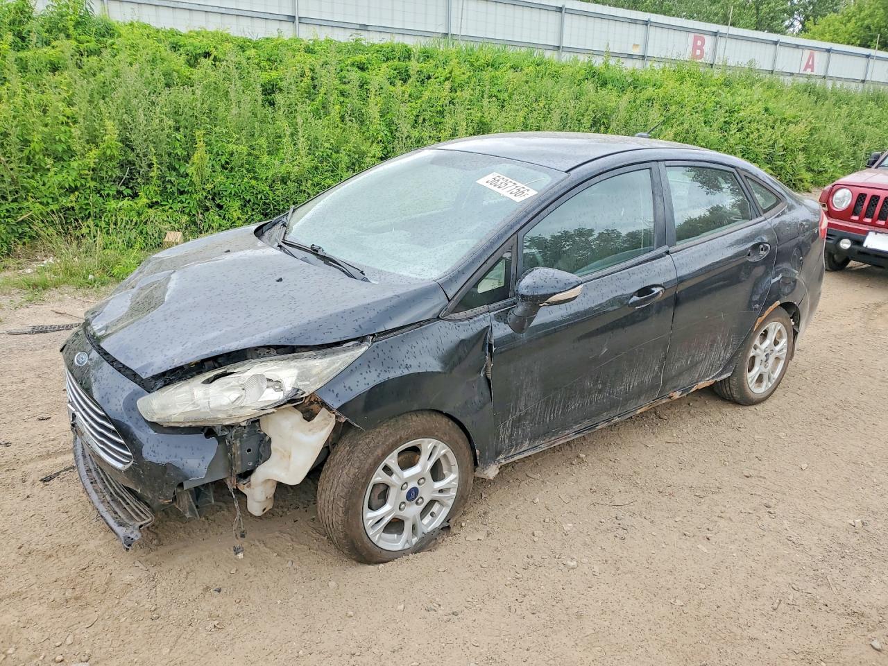 2014 Ford Fiesta Se Black vin: 3FADP4BJ9EM234397