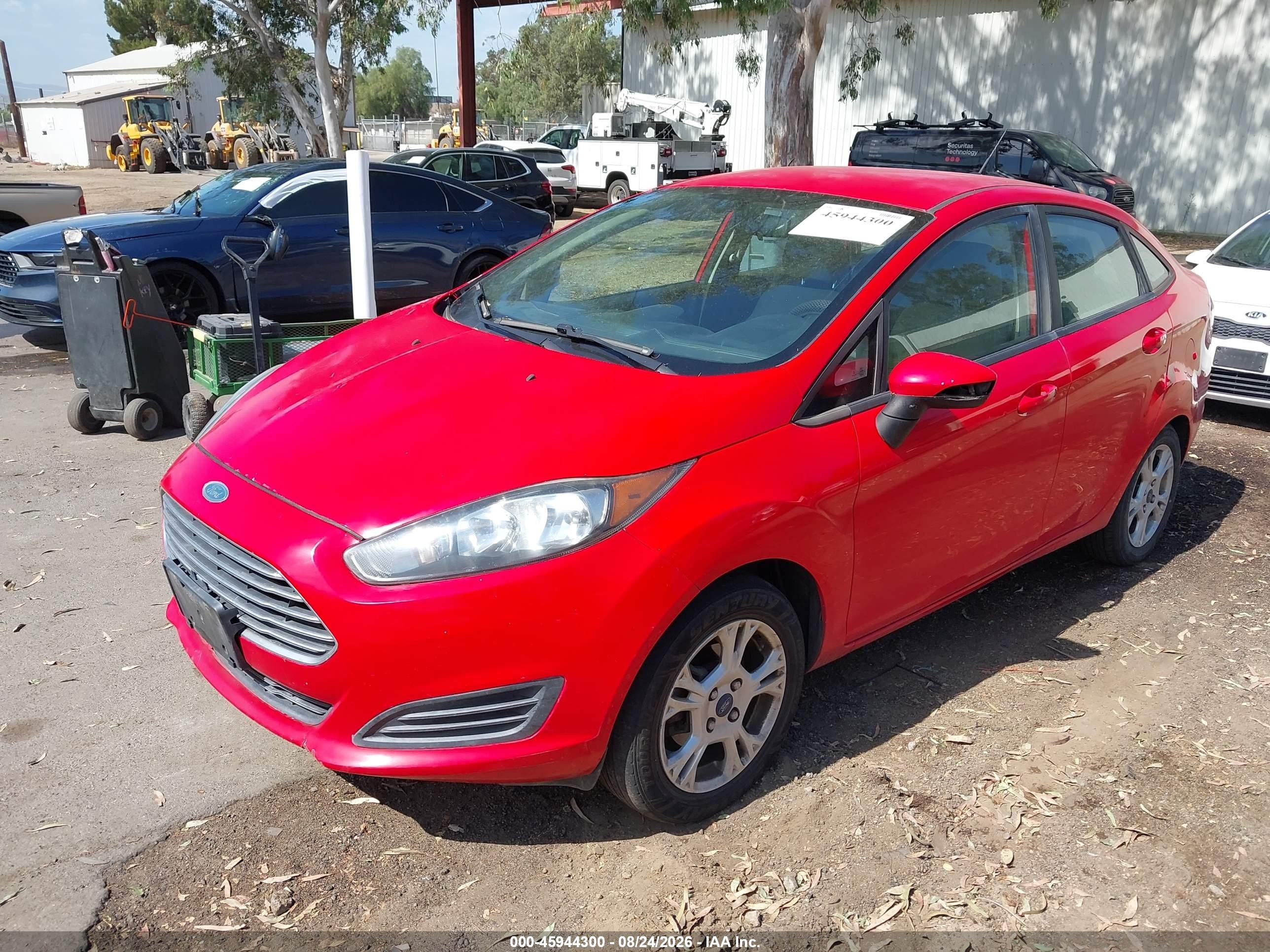 2015 Ford Fiesta Se Red vin: 3FADP4BJ9FM195859