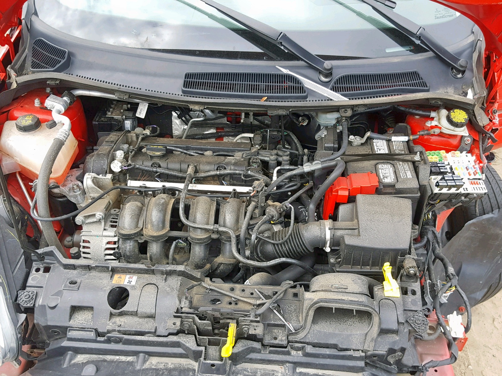 2015 Ford Fiesta Se Red vin: 3FADP4BJ9FM202406