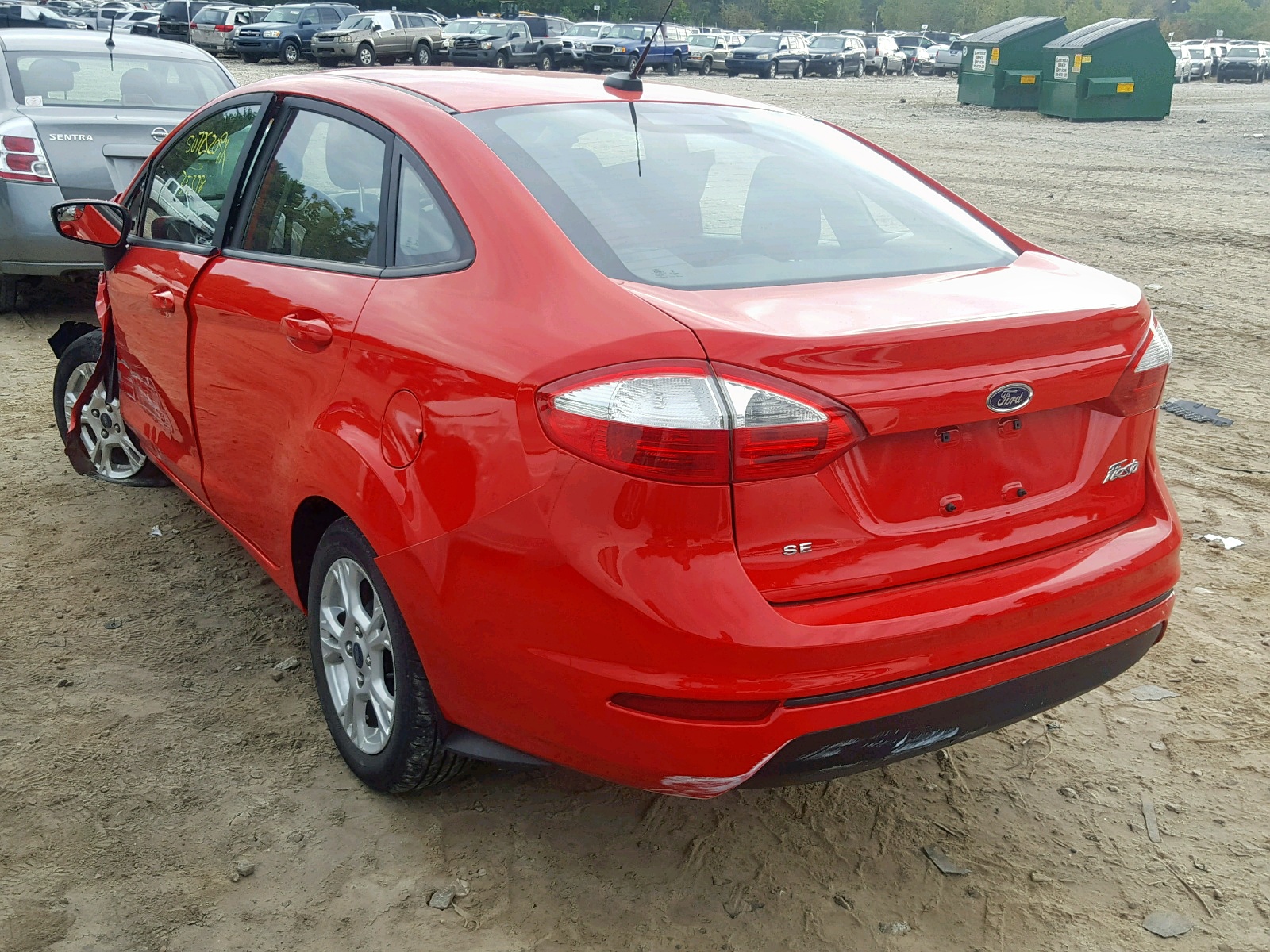 2015 Ford Fiesta Se Red vin: 3FADP4BJ9FM202406