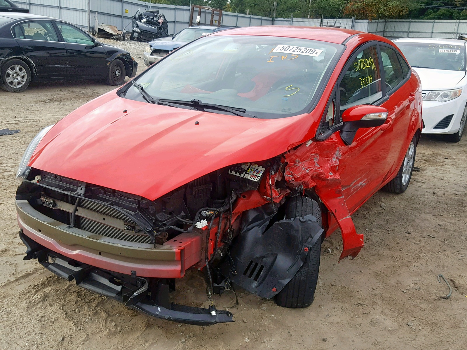 2015 Ford Fiesta Se Red vin: 3FADP4BJ9FM202406