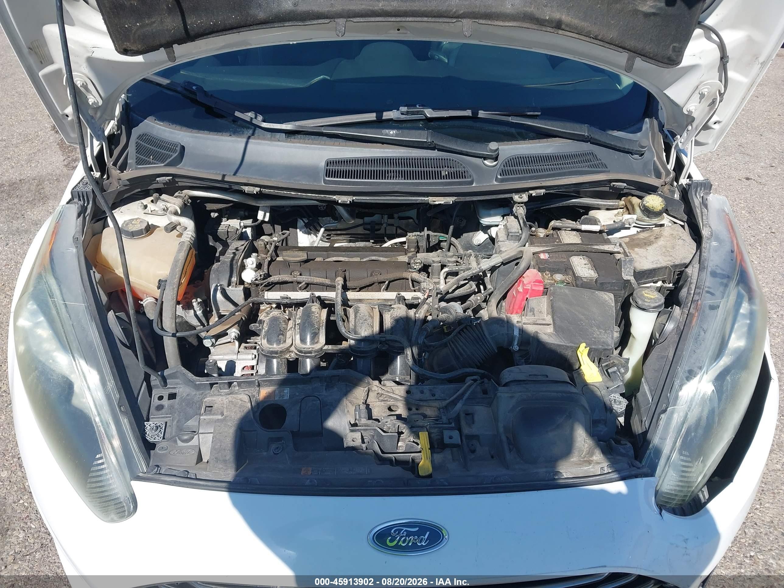 2015 Ford Fiesta Se White vin: 3FADP4BJ9FM211381