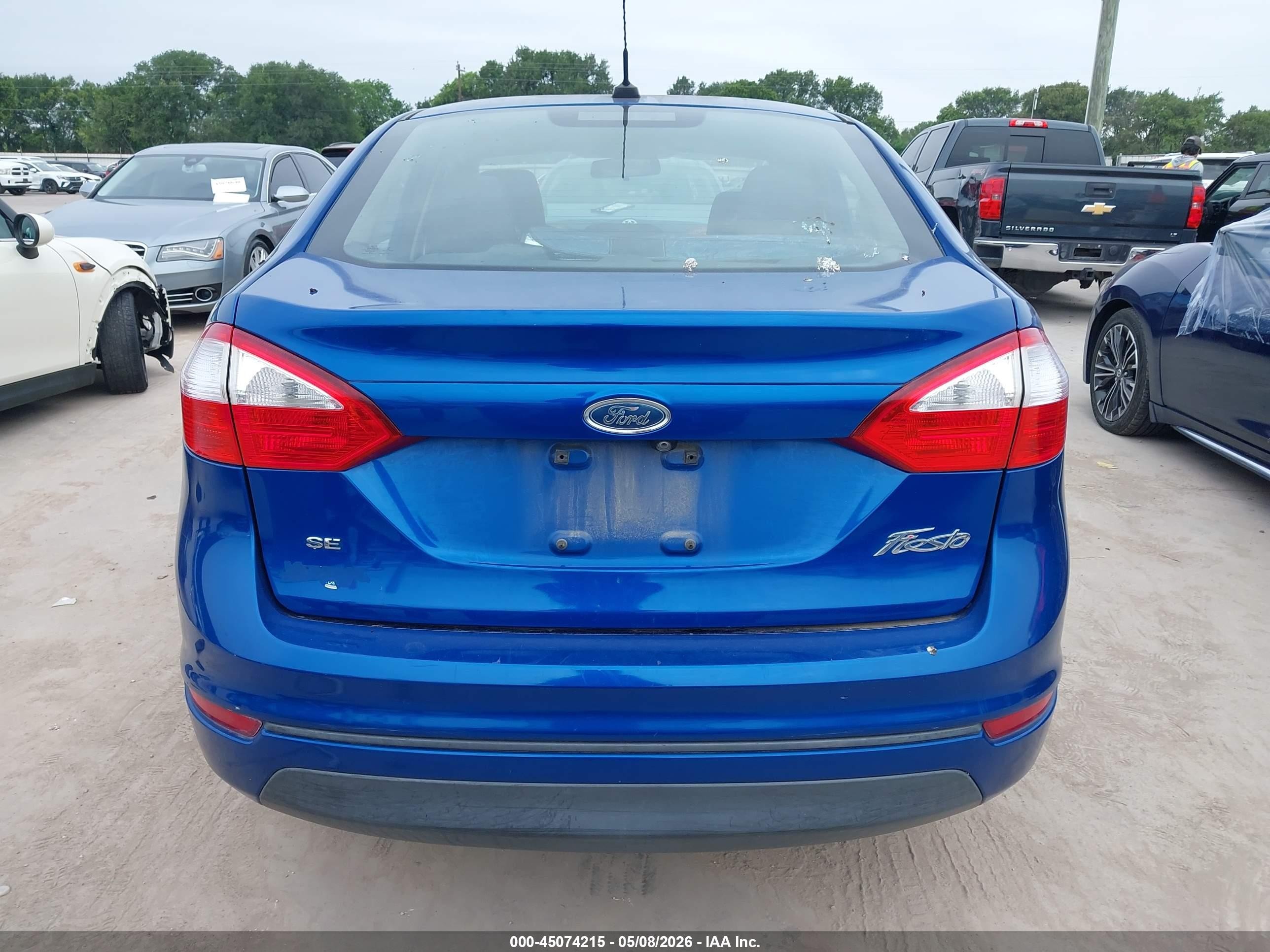 2019 Ford Fiesta Se Синий vin: 3FADP4BJ9KM116488