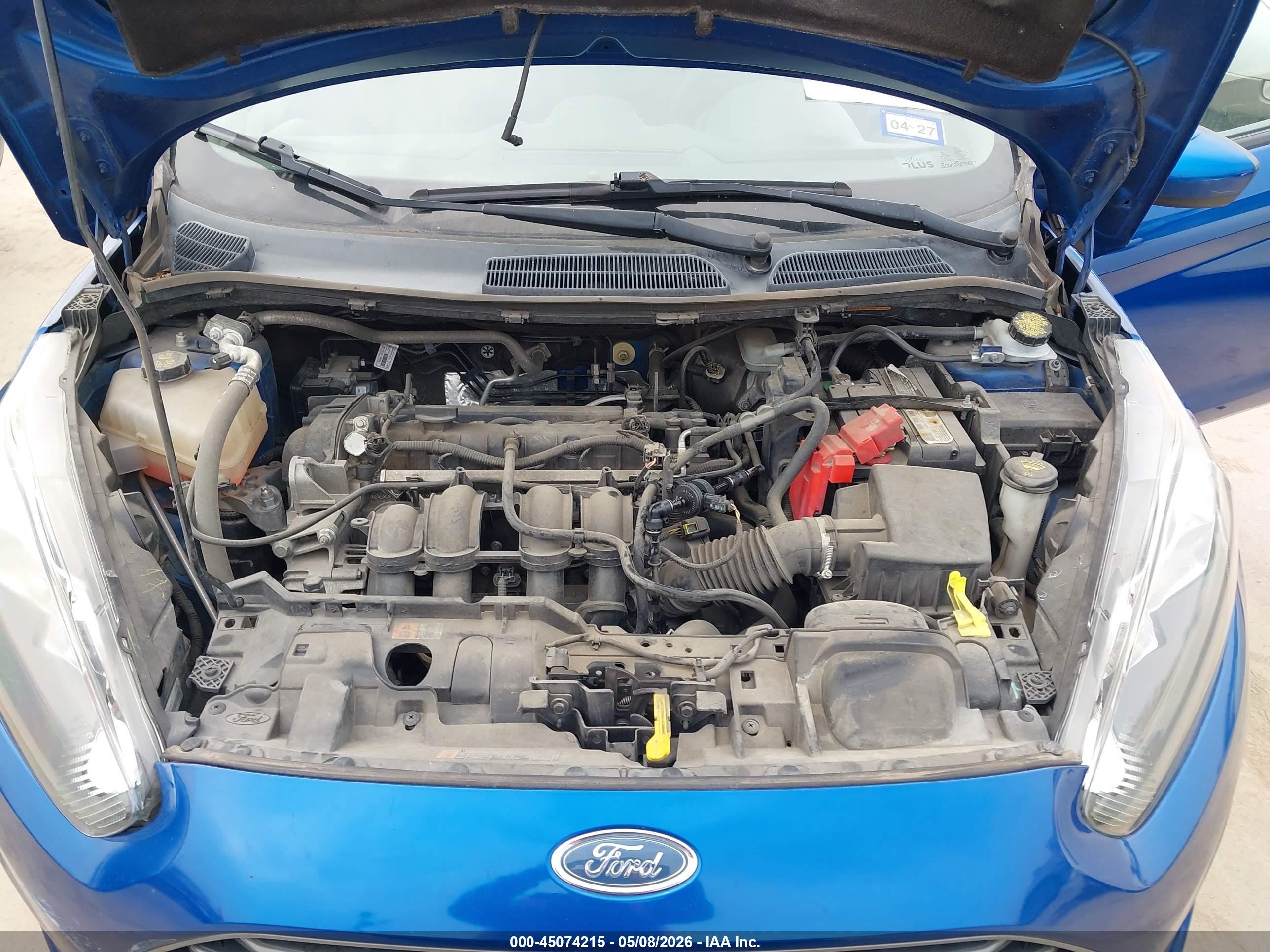 2019 Ford Fiesta Se Синий vin: 3FADP4BJ9KM116488