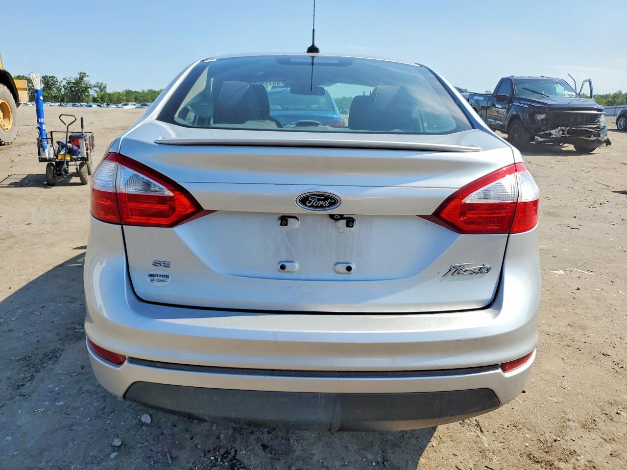 2019 Ford Fiesta Se Silver vin: 3FADP4BJ9KM126356